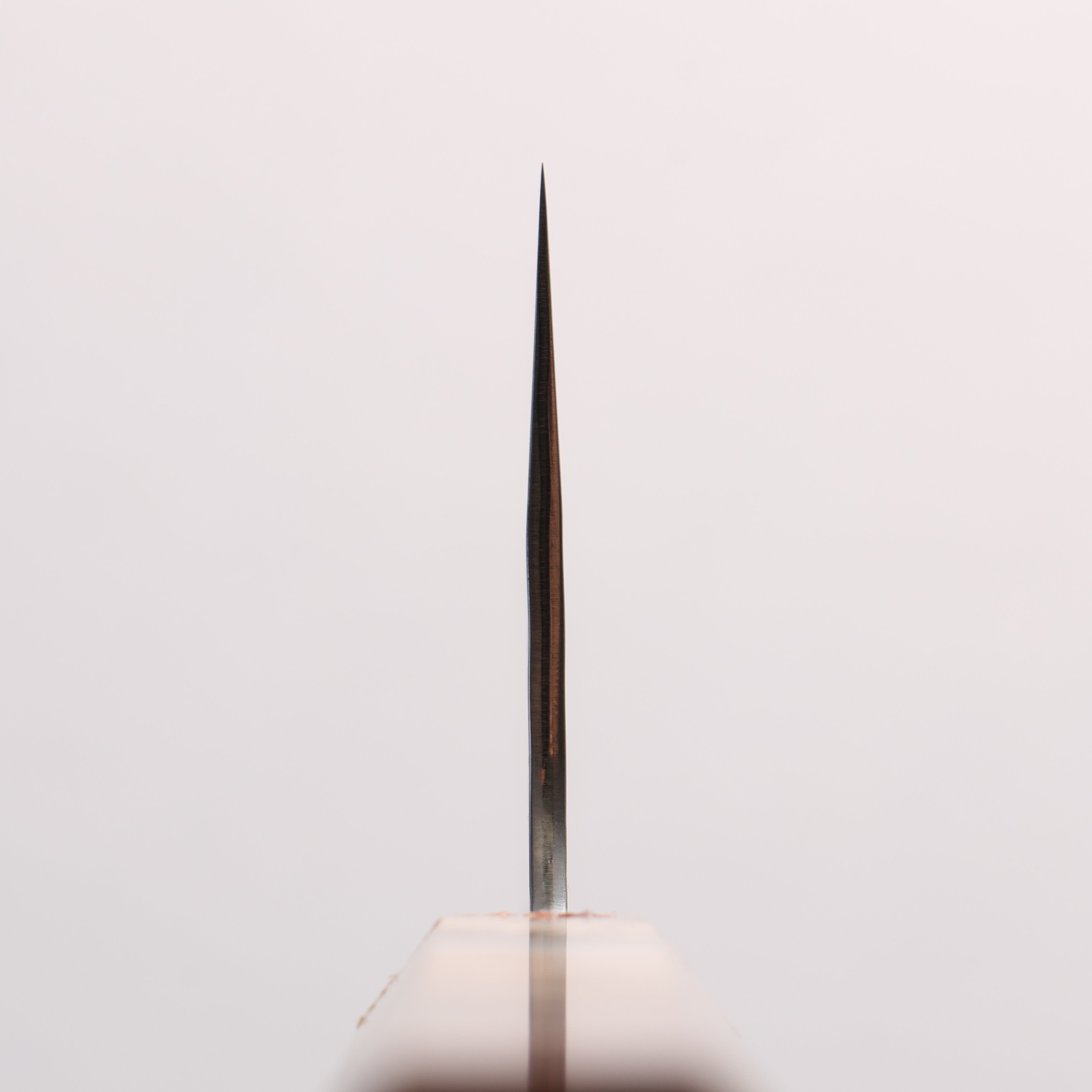 Yu Kurosaki Kokusen Blue Super Hammered Nakiri 165mm Brown Stabilized Wood (White Ring) Handle