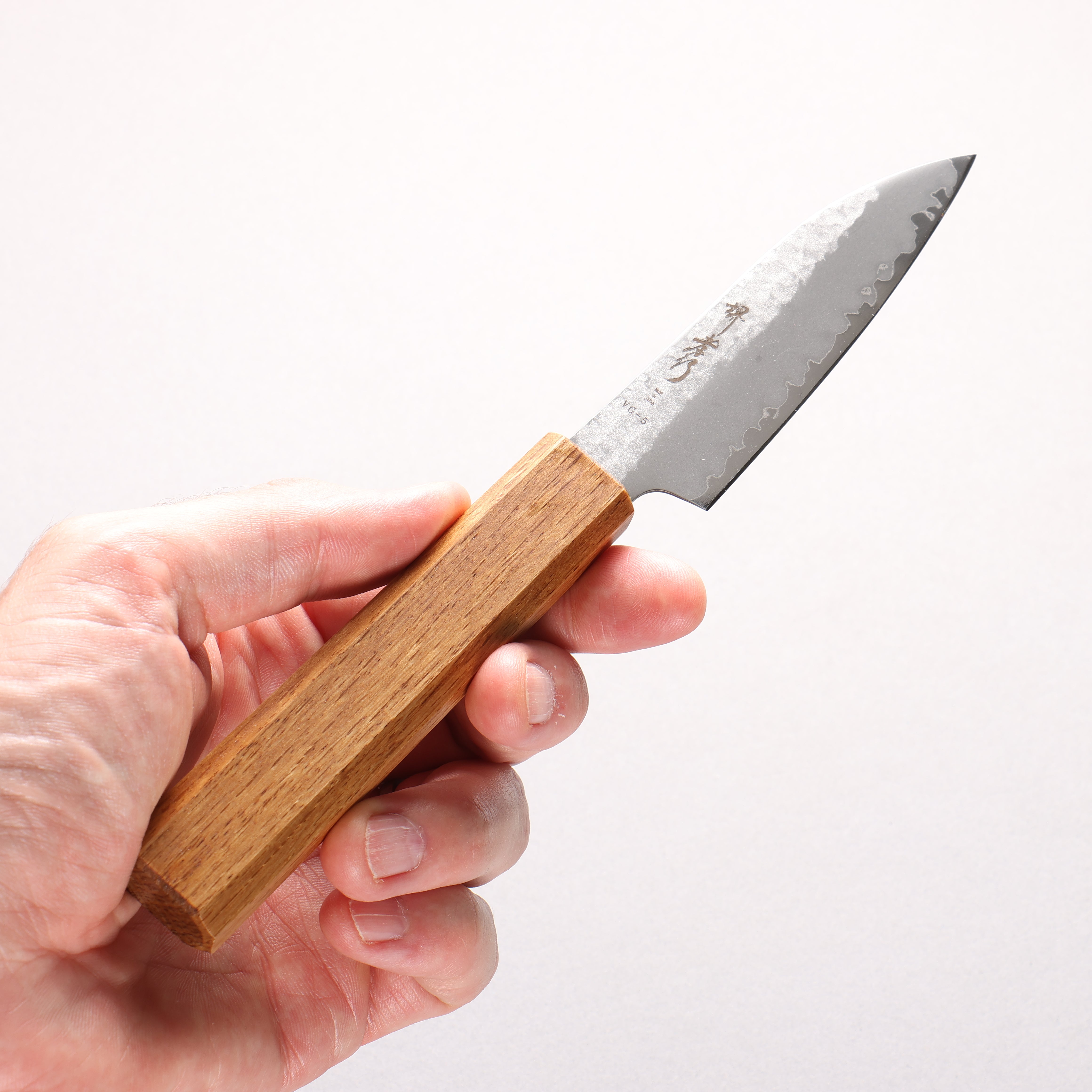Sakai Takayuki VG5 Hammered Petty-Utility 90mm Oak Handle