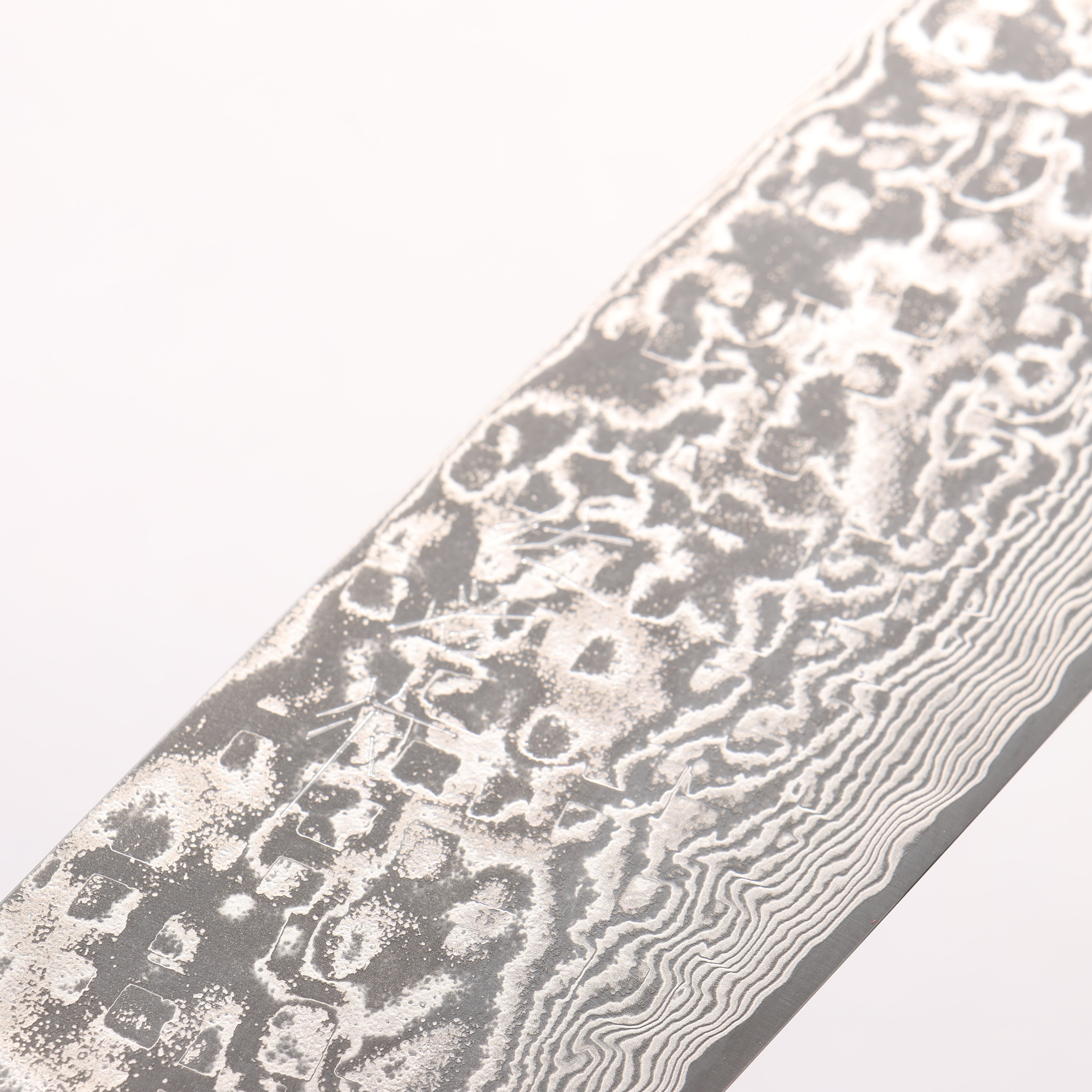 Takeshi Saji SG2 Black Damascus Nakiri 165mm Grey Marble Acrylic Handle