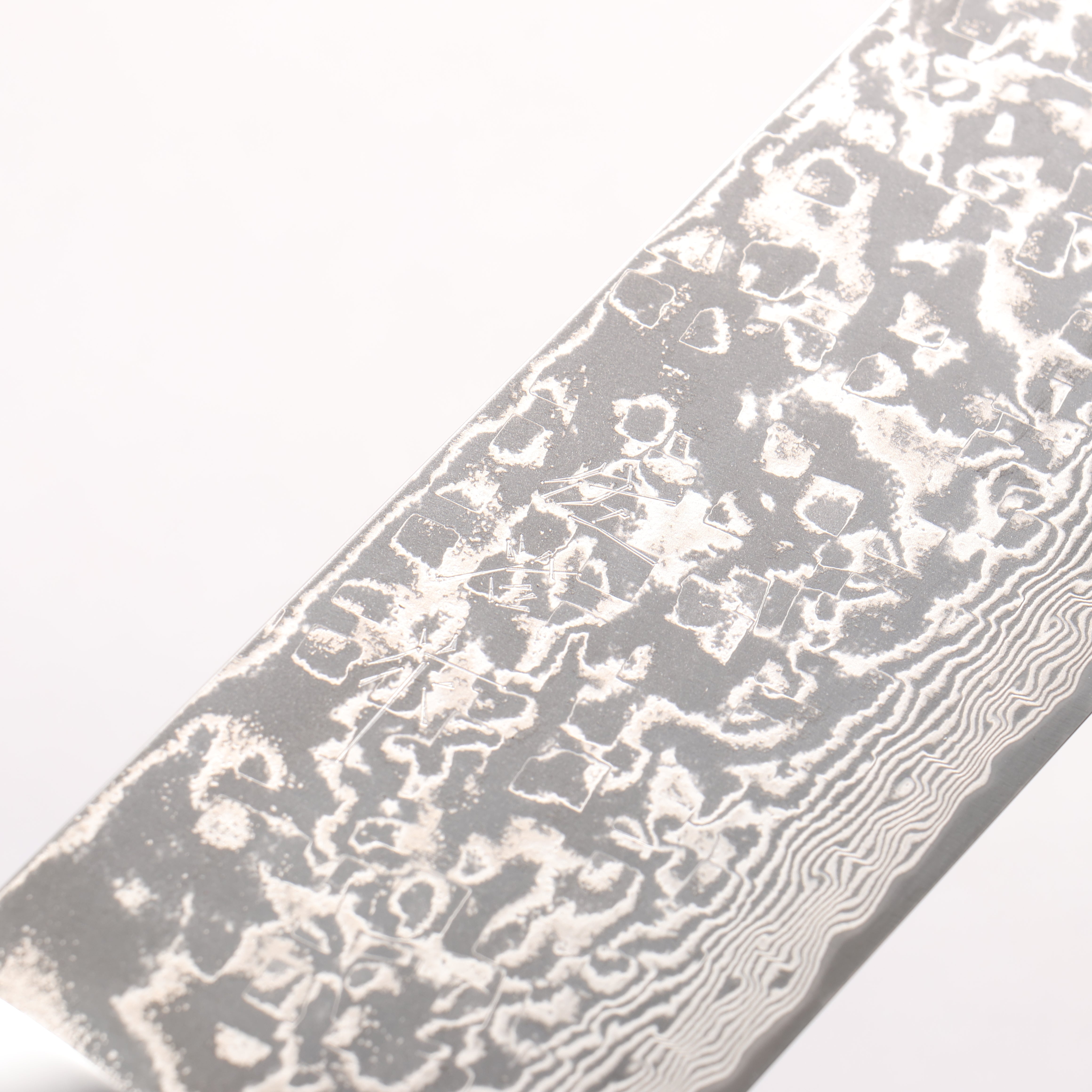 Takeshi Saji SG2 Black Damascus Nakiri 165mm White and Blue Marble Acrylic Handle