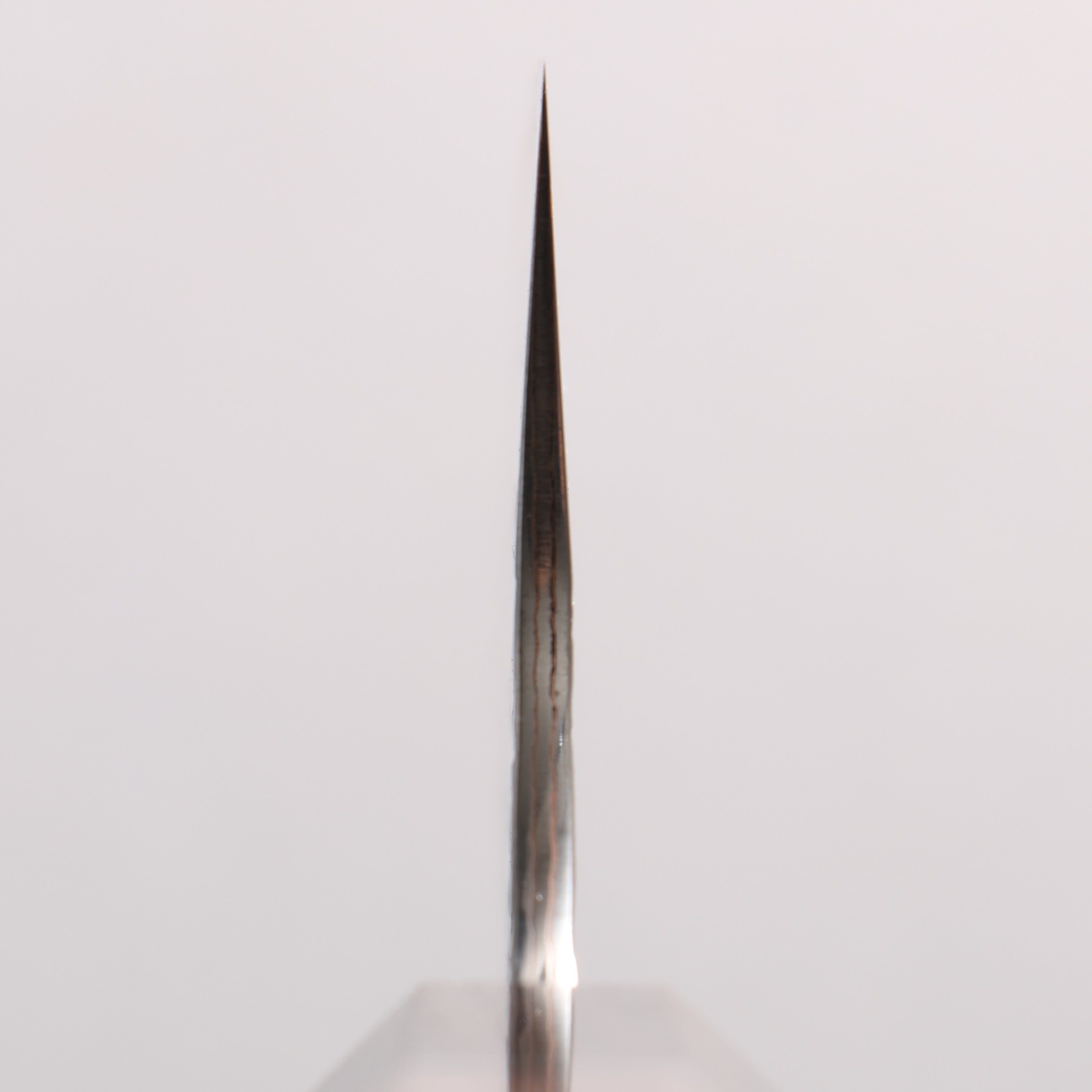 Yu Kurosaki Raijin VG10w Hammered Copper Layered Gyuto 210mm Ebony Wood (with Pink Gold Colored Resin and Silver Ring) Handle