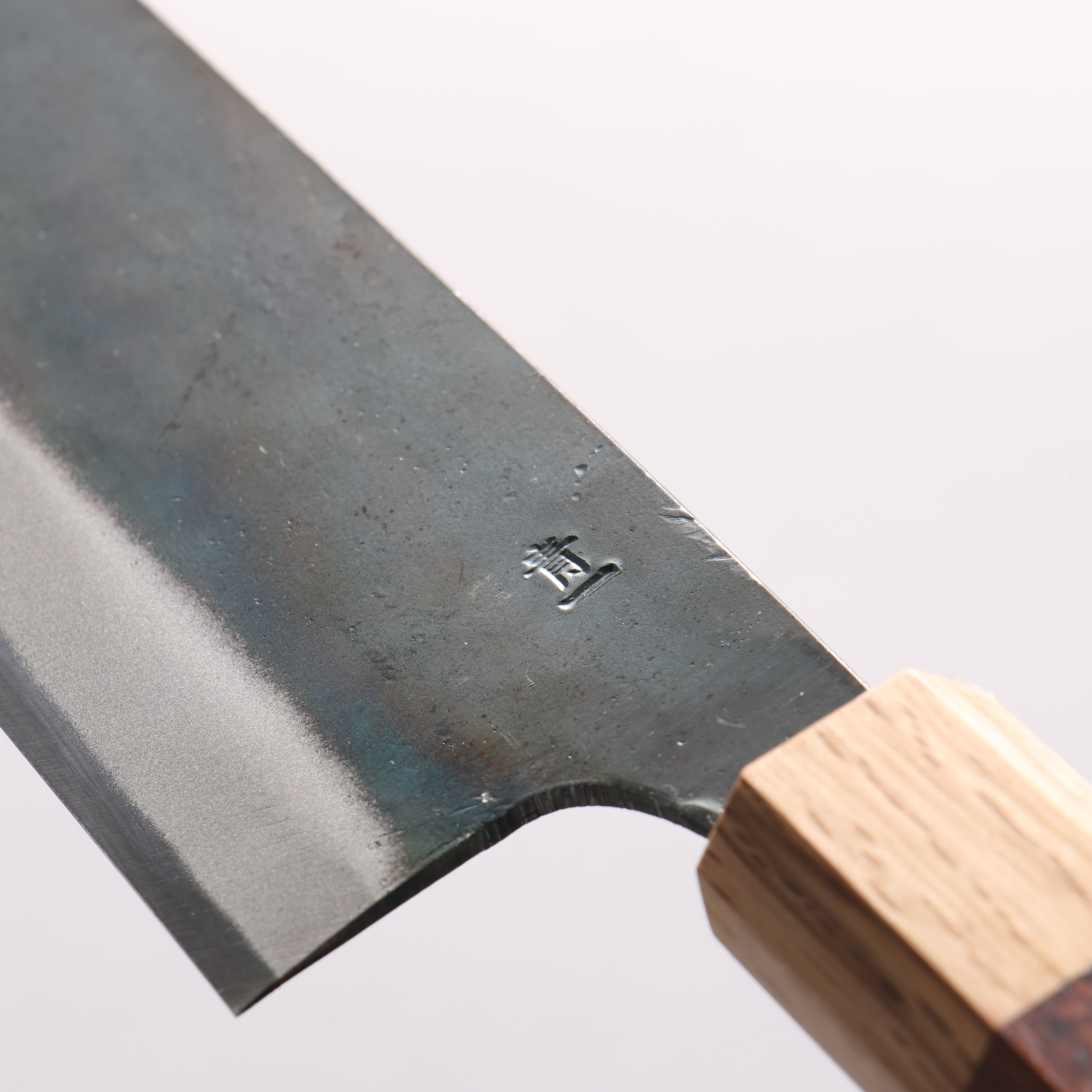 Seisuke Blue Steel No.1 Black Finished Gyuto 210mm Rosewood (ferrule: Oak) Handle