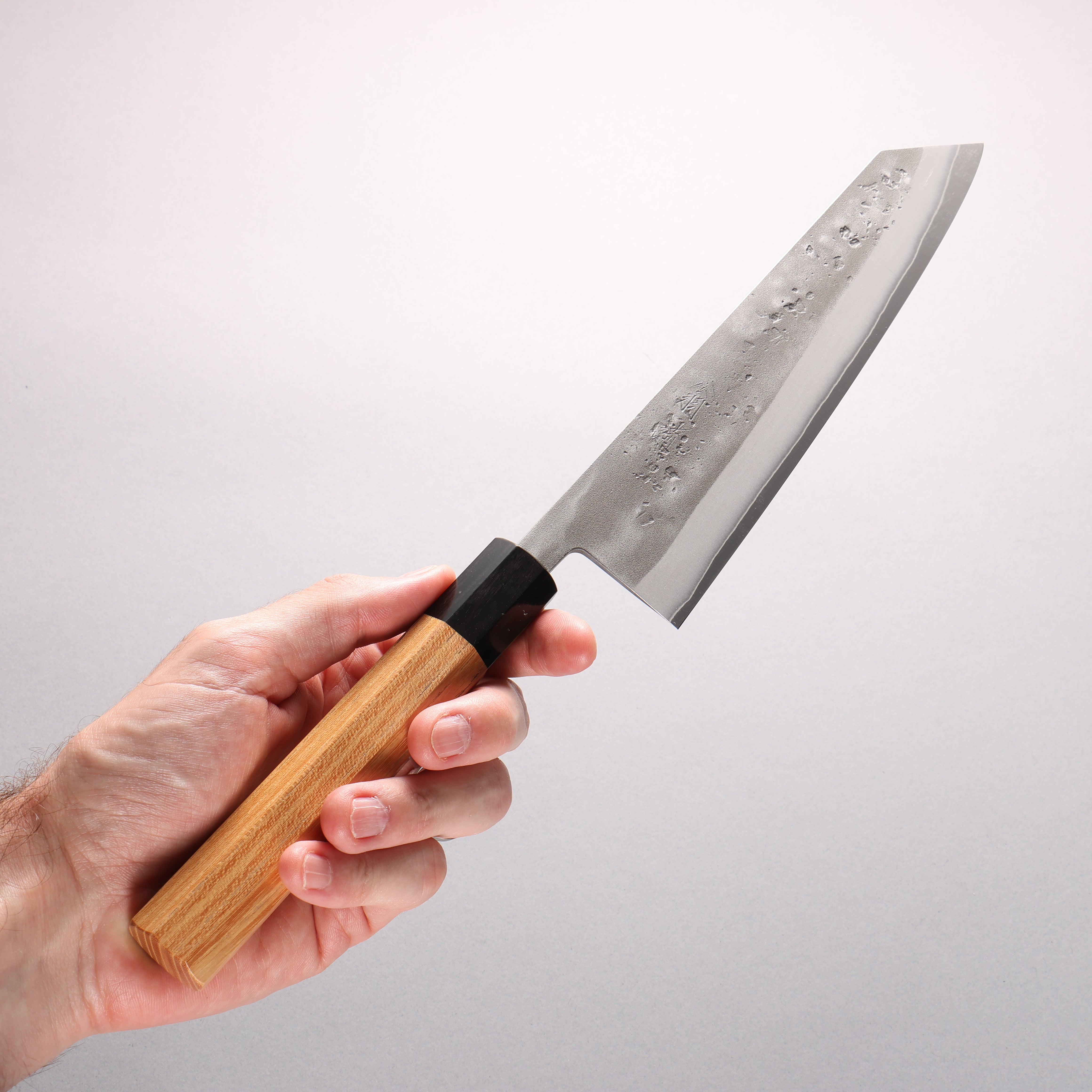 Oul SLD Nashiji Kiritsuke Gyuto 200mm Japanese Elm (Ferrule: Green Pakka Wood) Handle