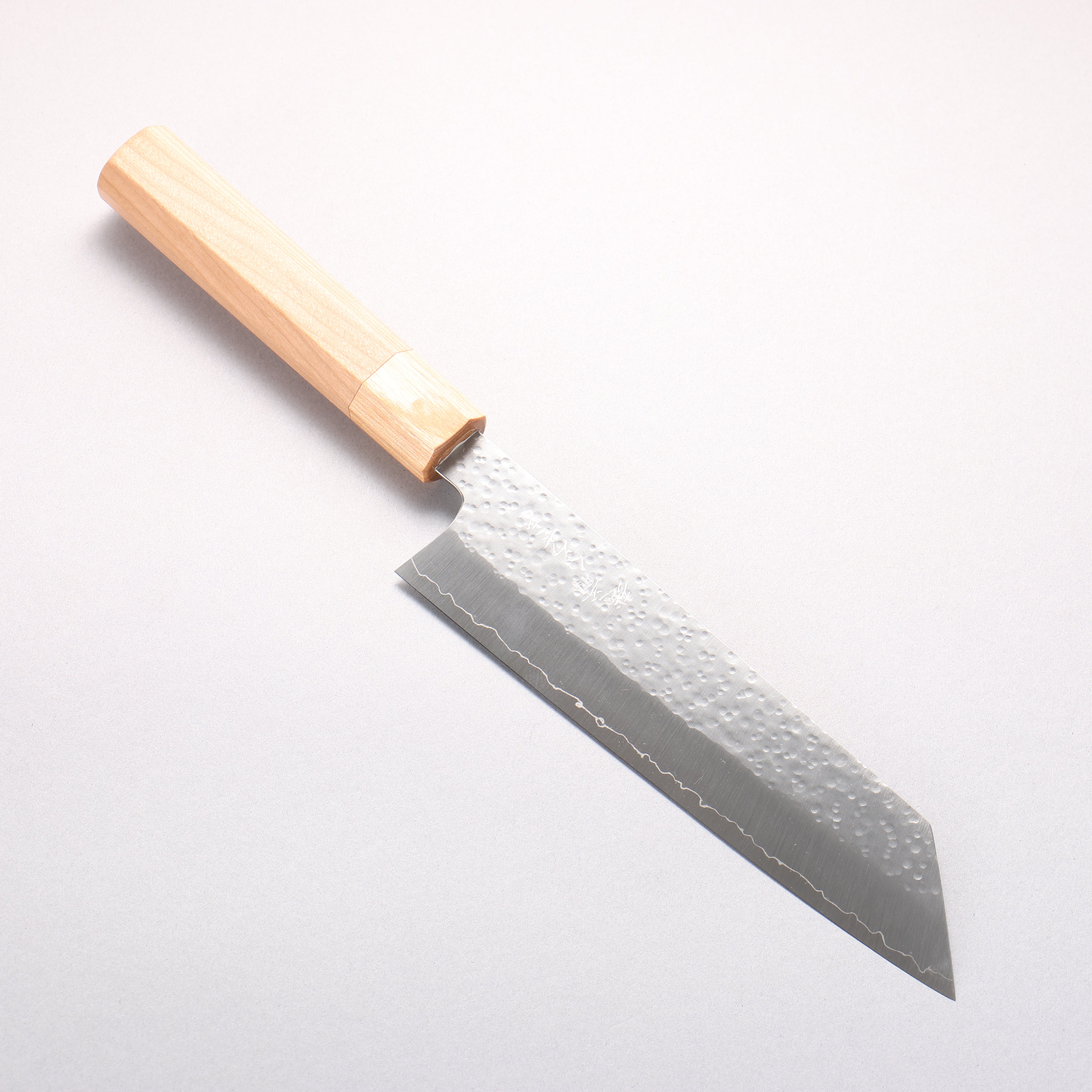 Makoto Kurosaki SG2 Hammered(Maru) Bunka 180mm Cherry Wood Handle - Seisuke Knife