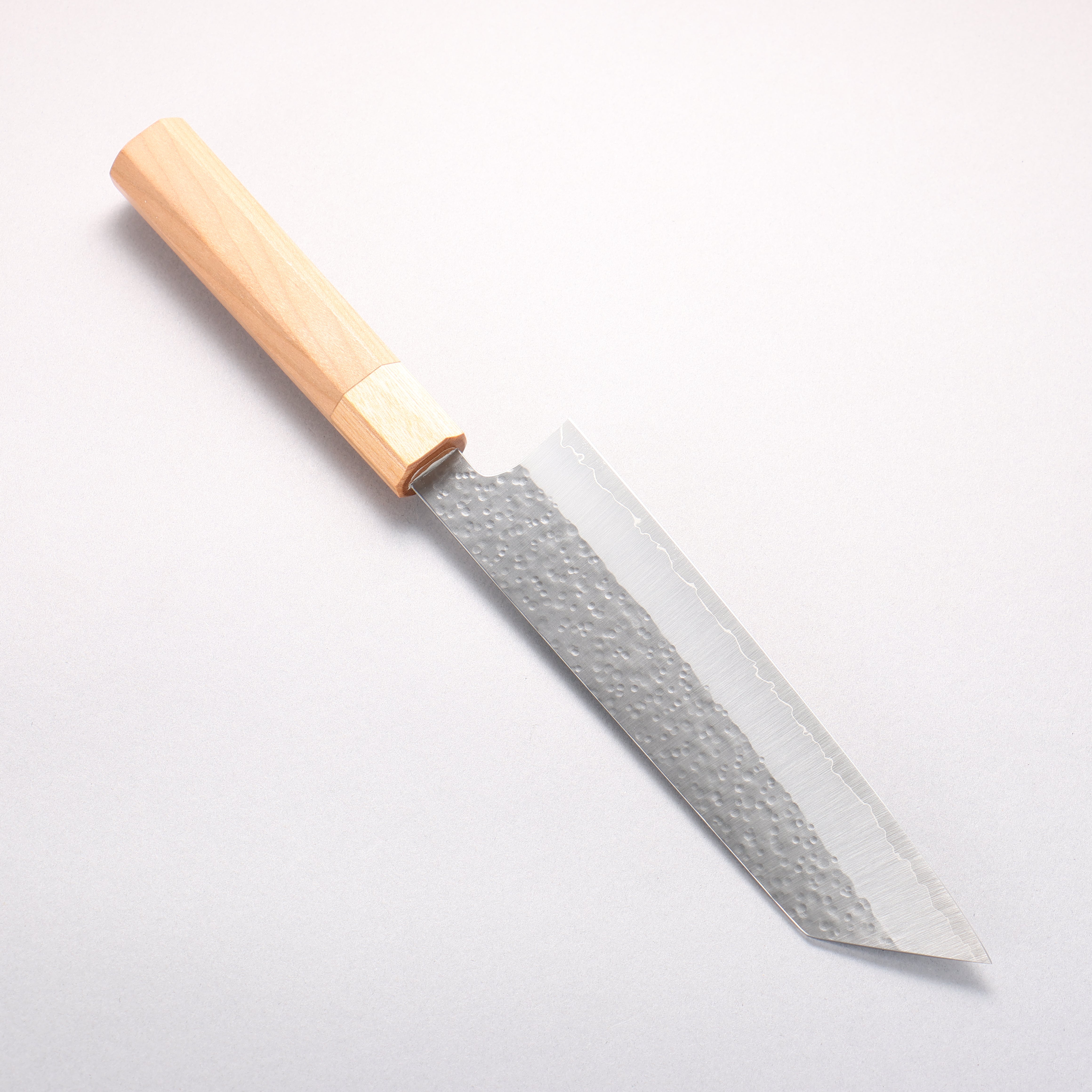 Makoto Kurosaki SG2 Hammered(Maru) Bunka 180mm Cherry Wood Handle - Seisuke Knife