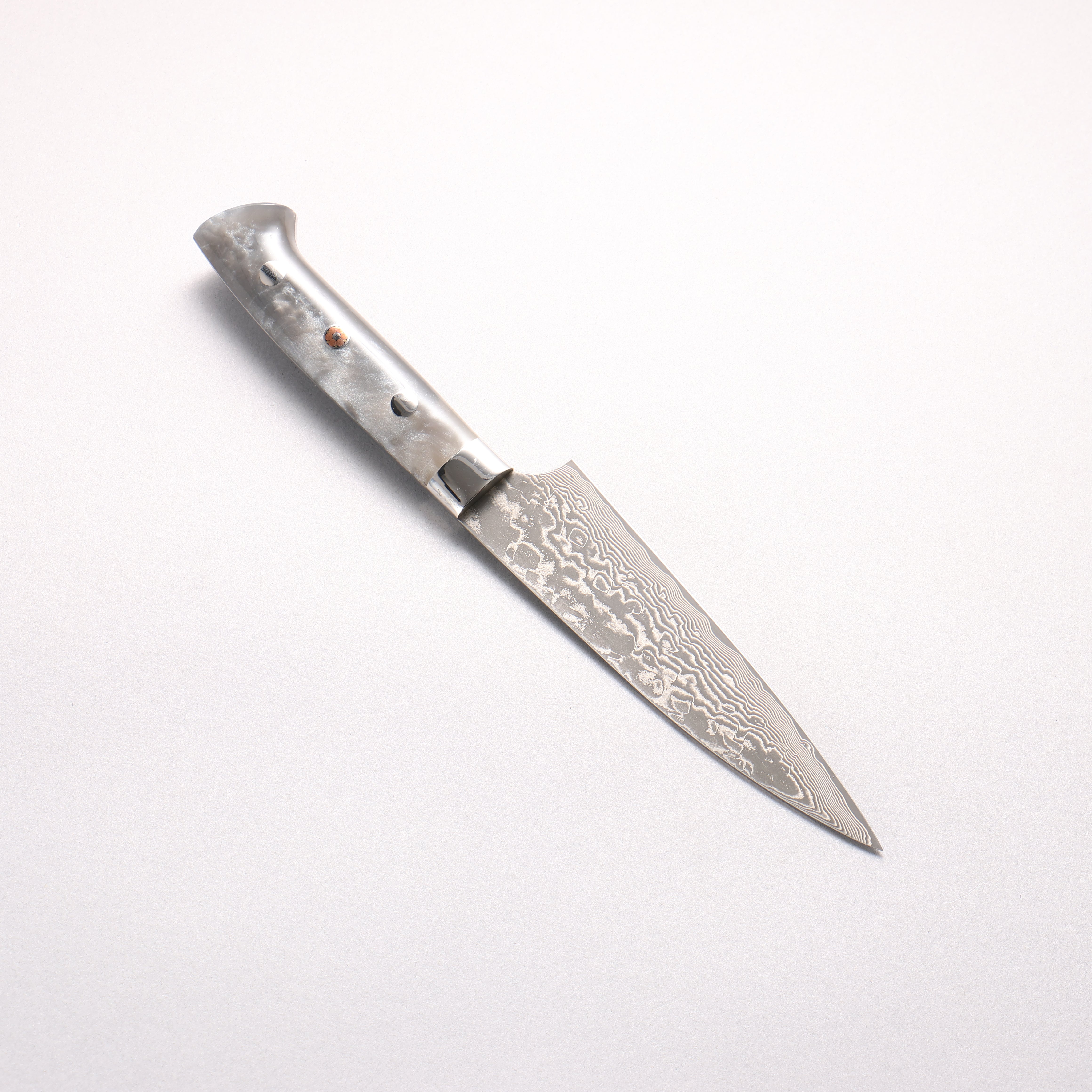 Takeshi Saji SG2 Black Damascus Petty-Utility 130mm Grey Marble Acrylic Handle