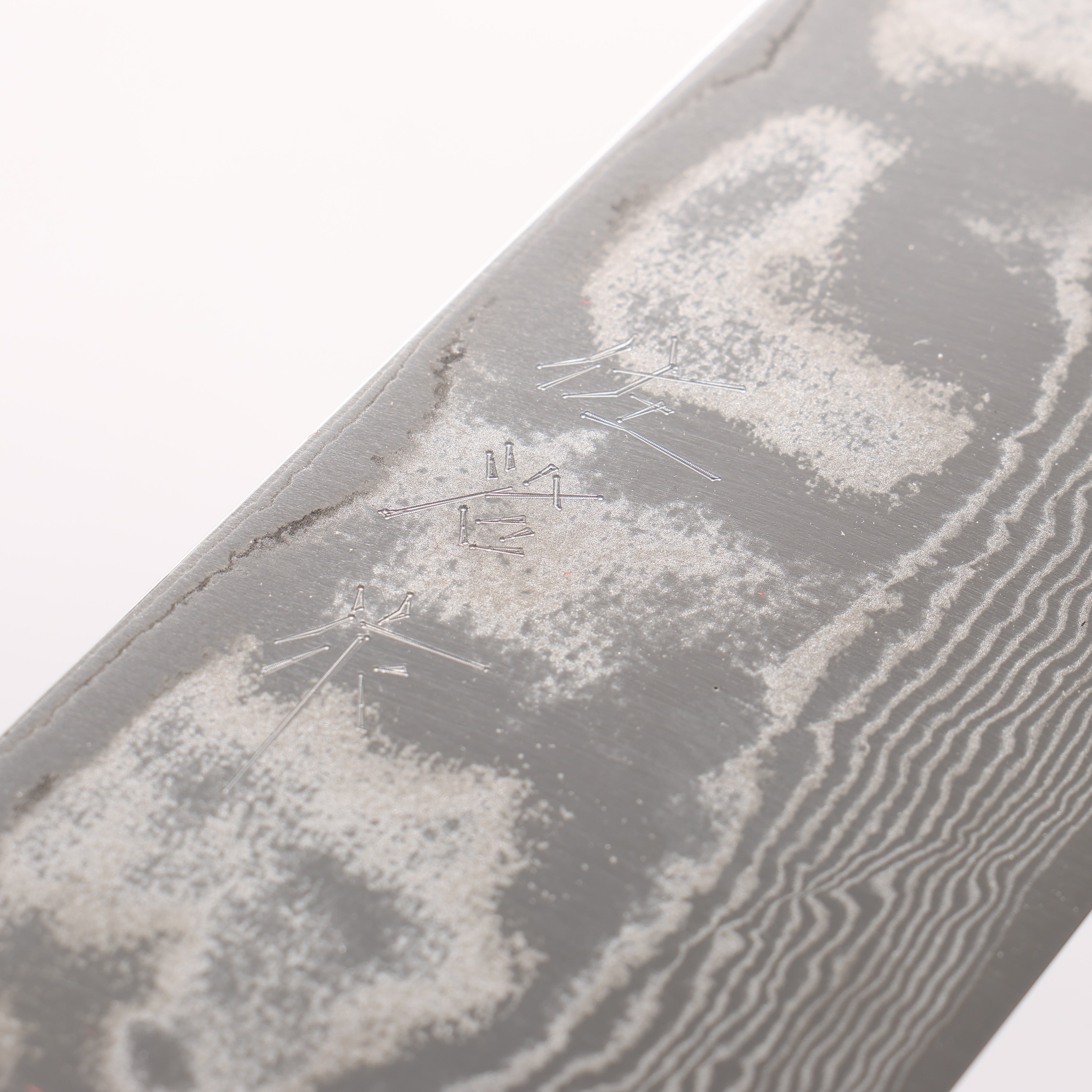 Takeshi Saji SPG STRIX Damascus Santoku 180mm Black/Brown Corian Handle - Seisuke Knife