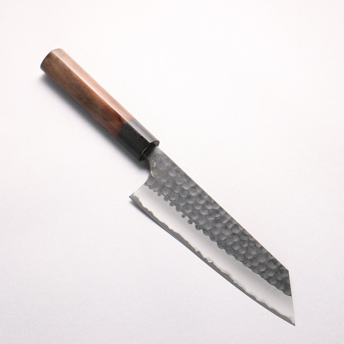 Anryu Blue Super Hammered Kurouchi Bunka 165mm Shitan Handle - Seisuke Knife