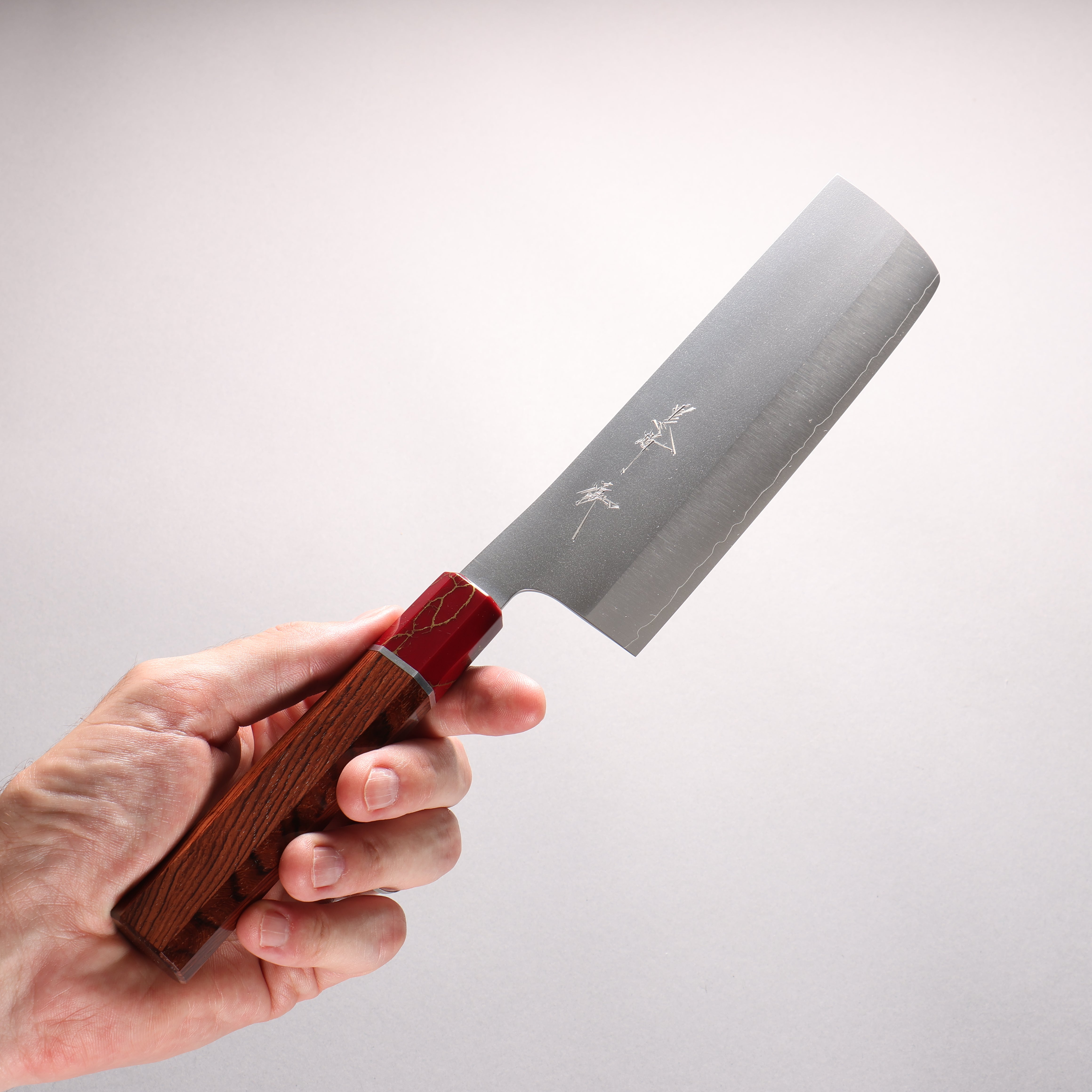 Yu Kurosaki Gekko VG-XEOS Nakiri 165mm Rosewood (Ferrule: Red Turquoise) Handle