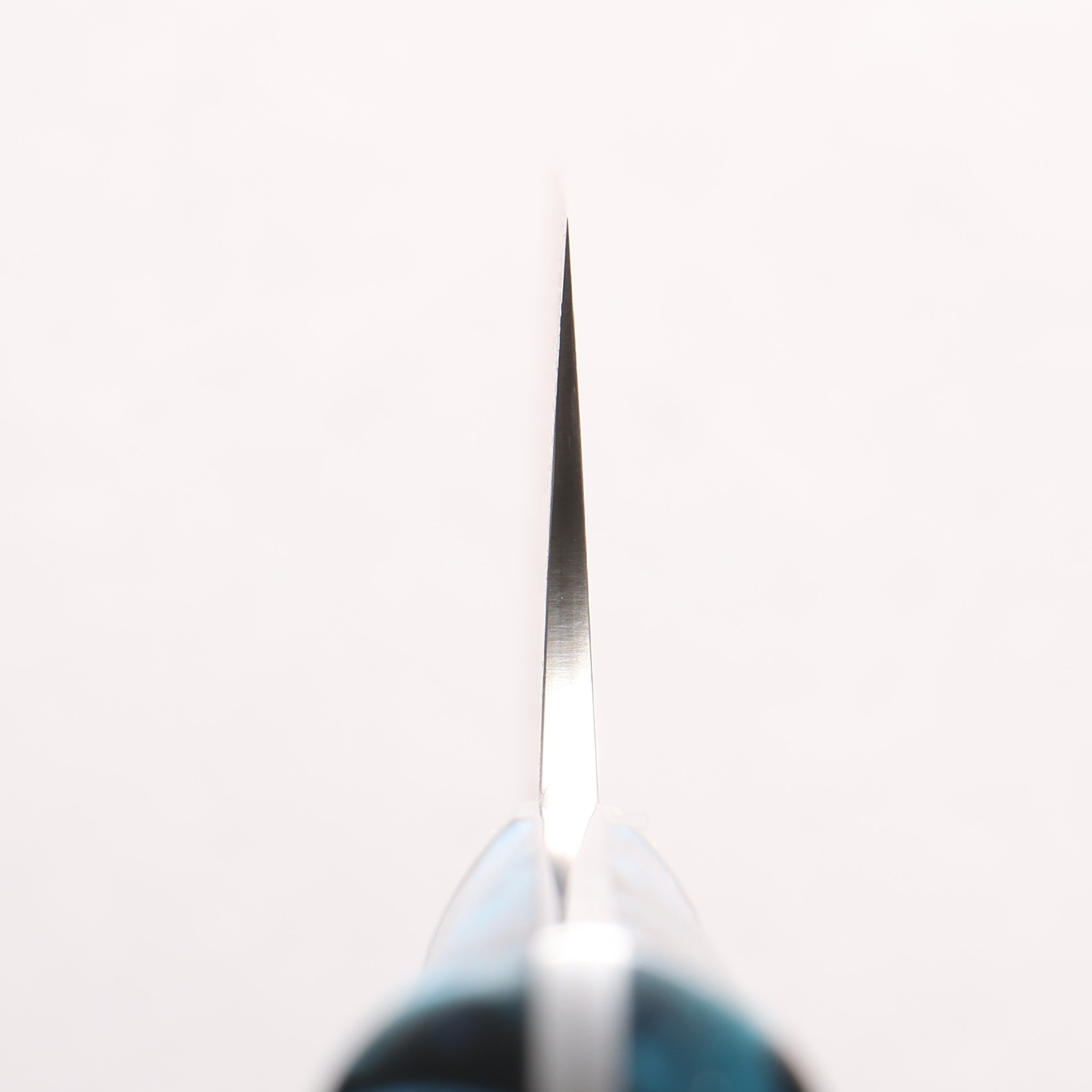 Takeshi Saji SG2 Black Damascus Santoku 180mm Black and Blue Marbled Acrylic Handle