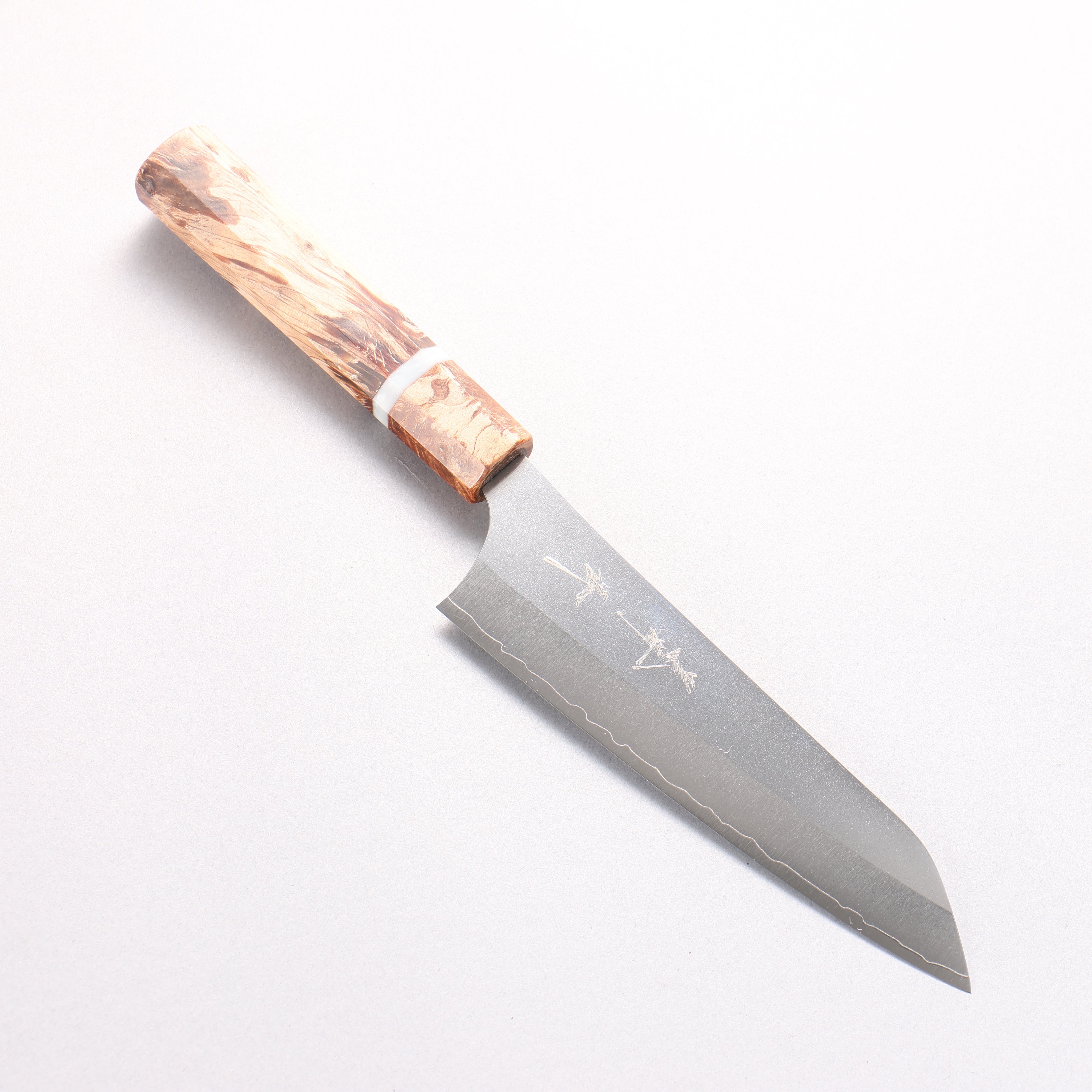 Yu Kurosaki Gekko VG-XEOS Small Bunka 150mm Brown Stabilized Wood (White Ring) Handle