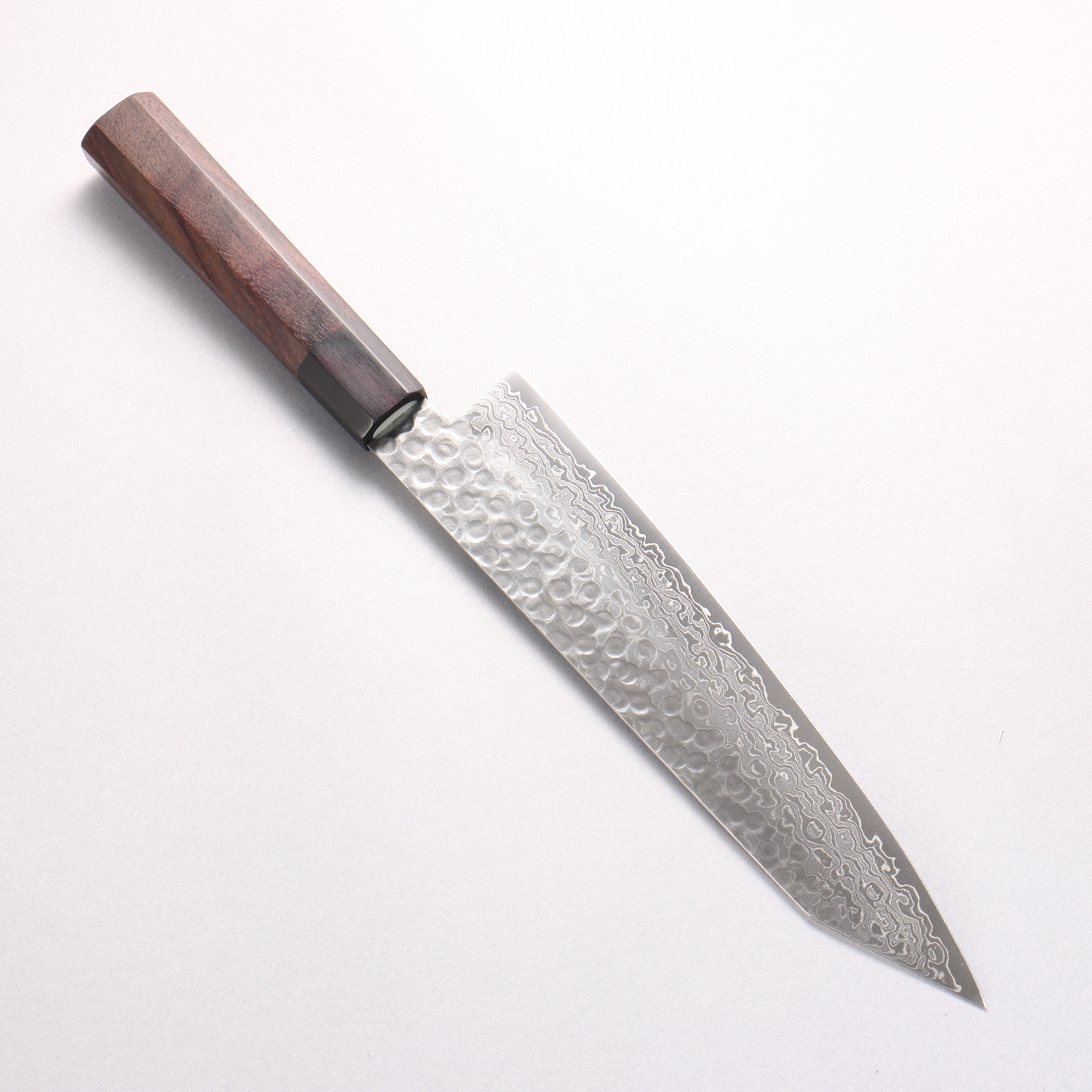 Seisuke AUS10 45 Layer Damascus Kiritsuke Gyuto 210mm Shitan Handle