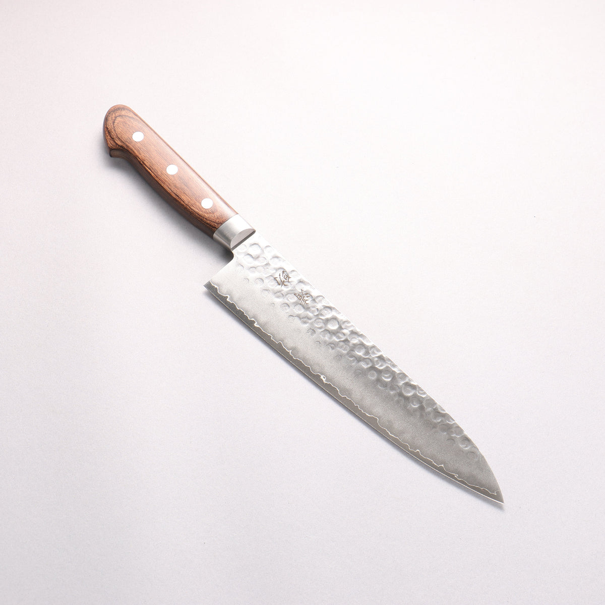 Seisuke VG10 Hammered Gyuto 210mm Zebrawood Handle - Seisuke Knife
