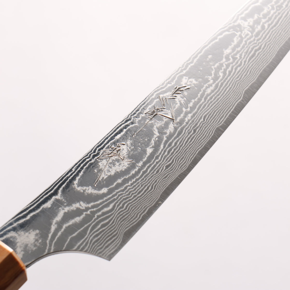 Yu Kurosaki Suiun SG2 Damascus Petty-Utility 130mm Olive Tree Clear Resin And Turquoise Handle