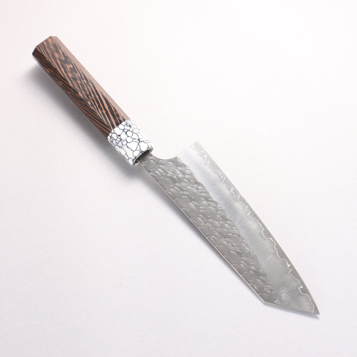 Yoshimi Kato Hyo SG2 Hammered Bunka 170mm Wenge (ferrule: White Turquoise) Handle