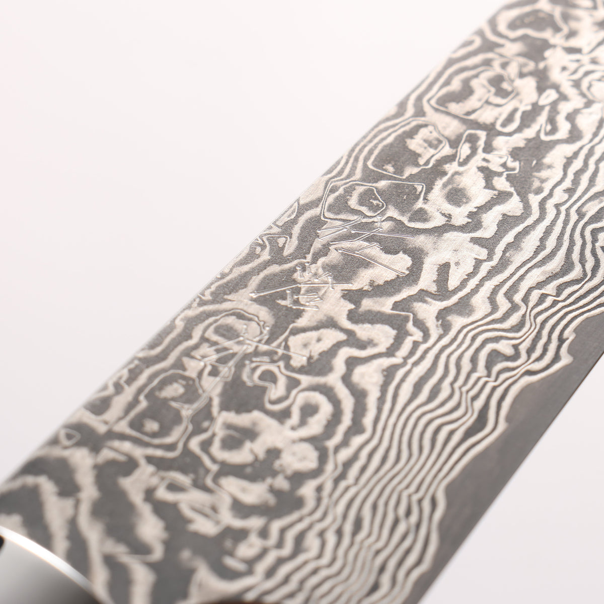 Takeshi Saji SG2 Black Damascus Petty-Utility 150mm Black and Blue Marbled Acrylic Handle