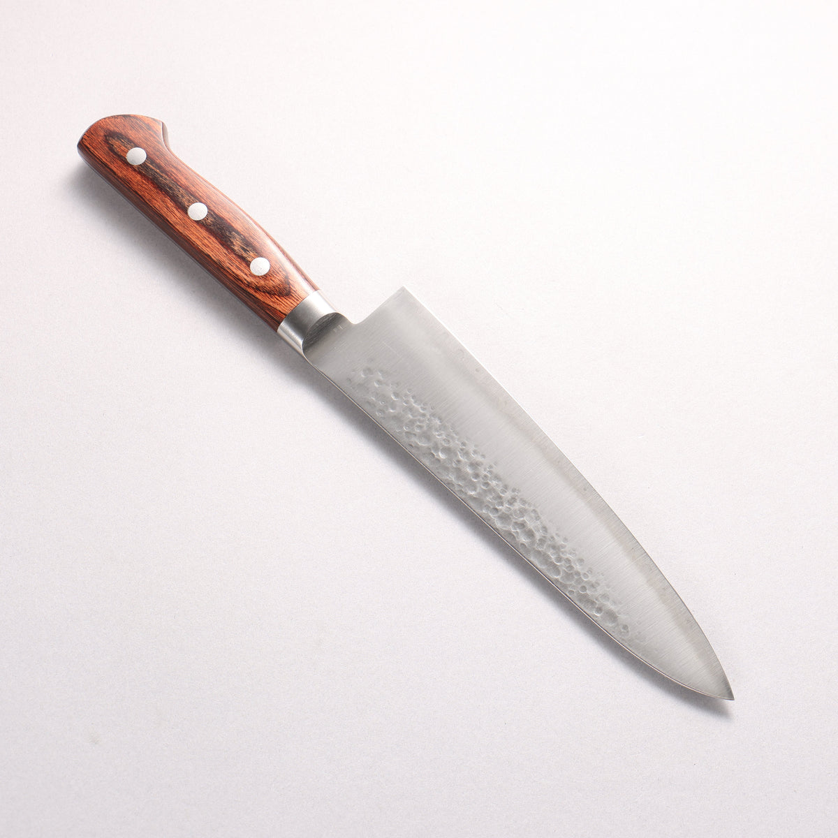 Kanjyo SG2 Hammered Gyuto 180mm Mahogany Pakka wood Handle - Seisuke Knife