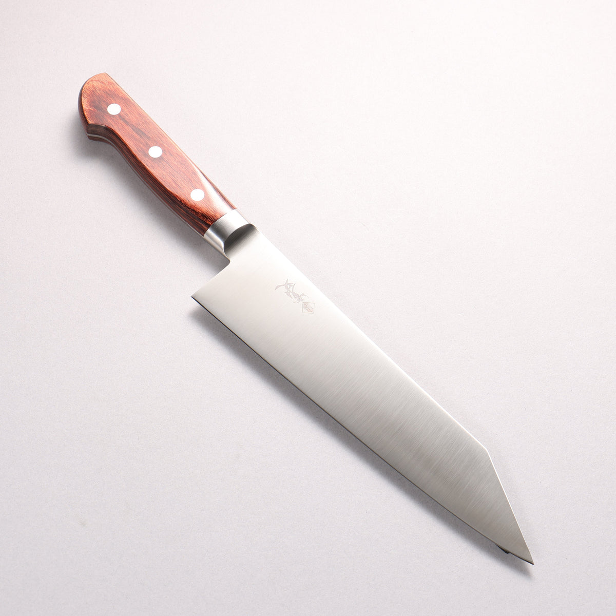 Kanjyo VG10 Kiritsuke Gyuto 210mm Mahogany Pakka wood Handle - Seisuke Knife