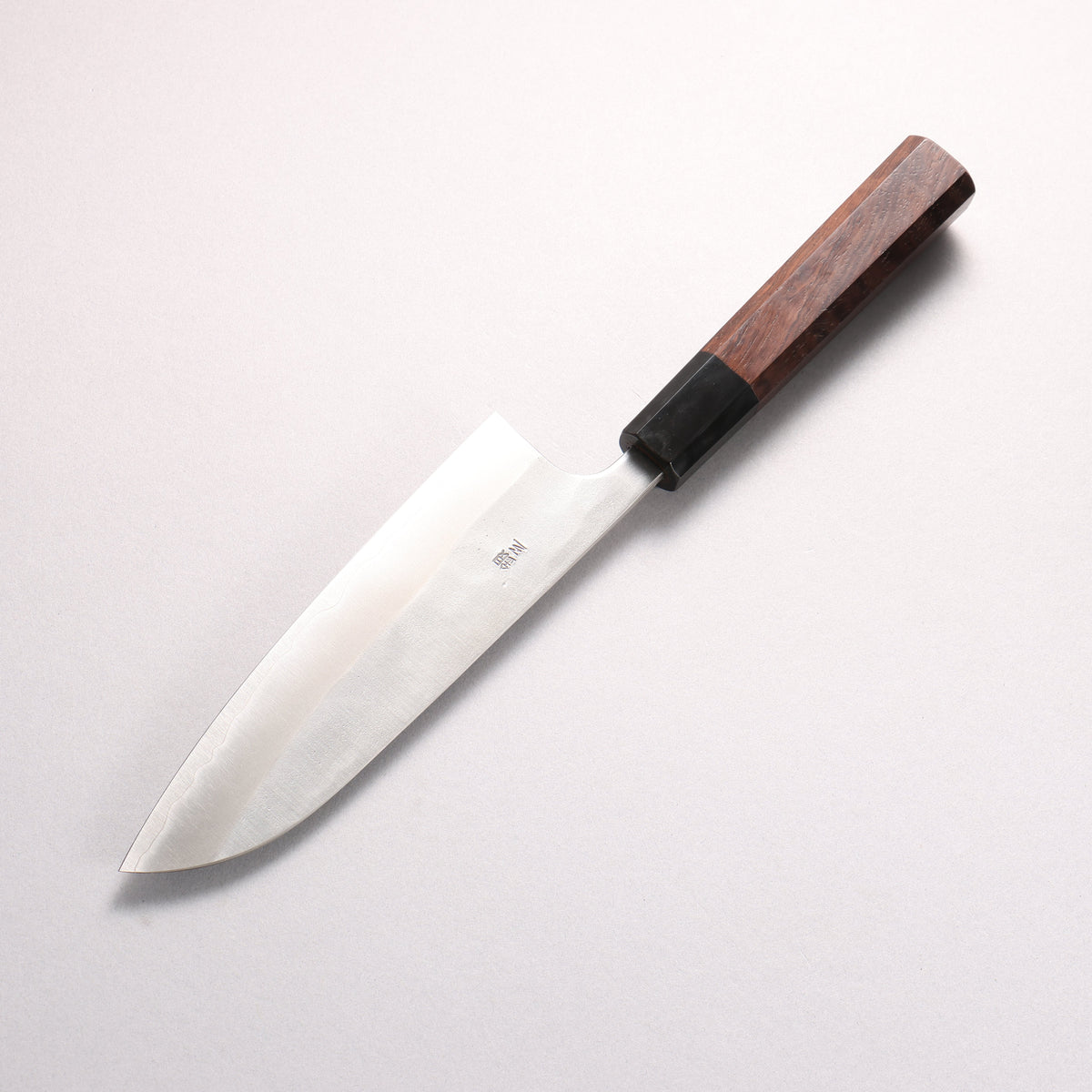 Nao Yamamoto Silver Steel No.3 Nashiji Santoku 165mm Walnut (Ferrule : Black Water Buffalo Horn) Handle - Seisuke Knife