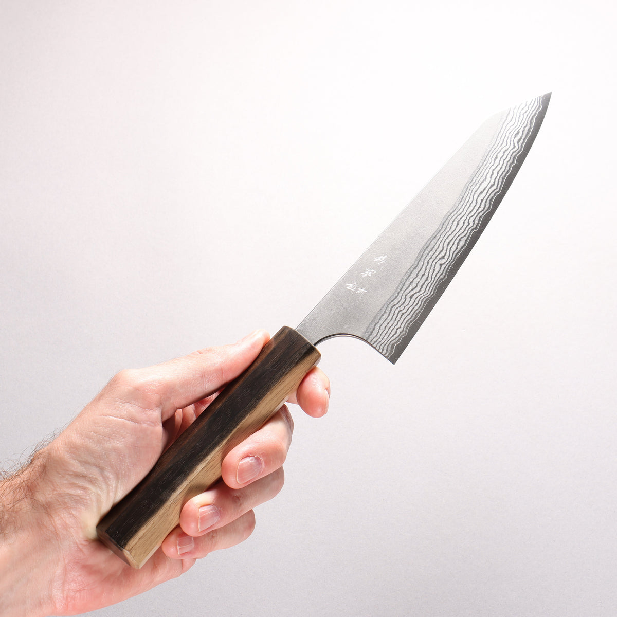 Yoshimi Kato VG10 Nashiji Honesuki Boning 175mm Black And White Ebony Wood Handle