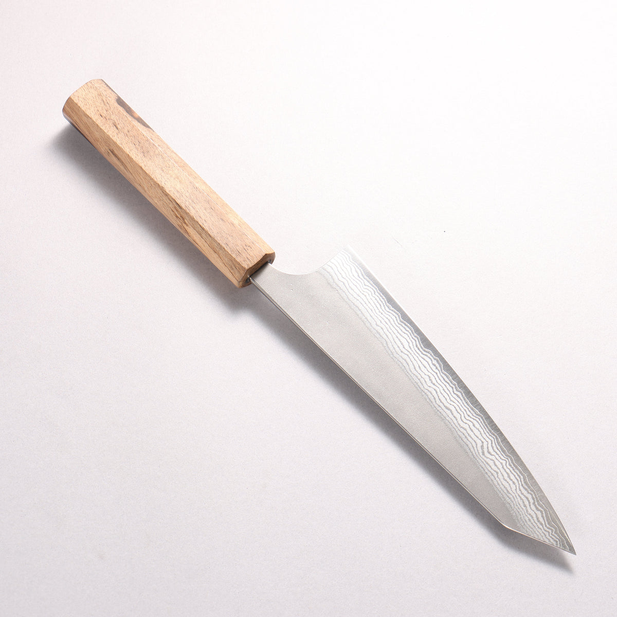 Yoshimi Kato VG10 Nashiji Honesuki Boning 185mm Black And White Ebony Wood Handle
