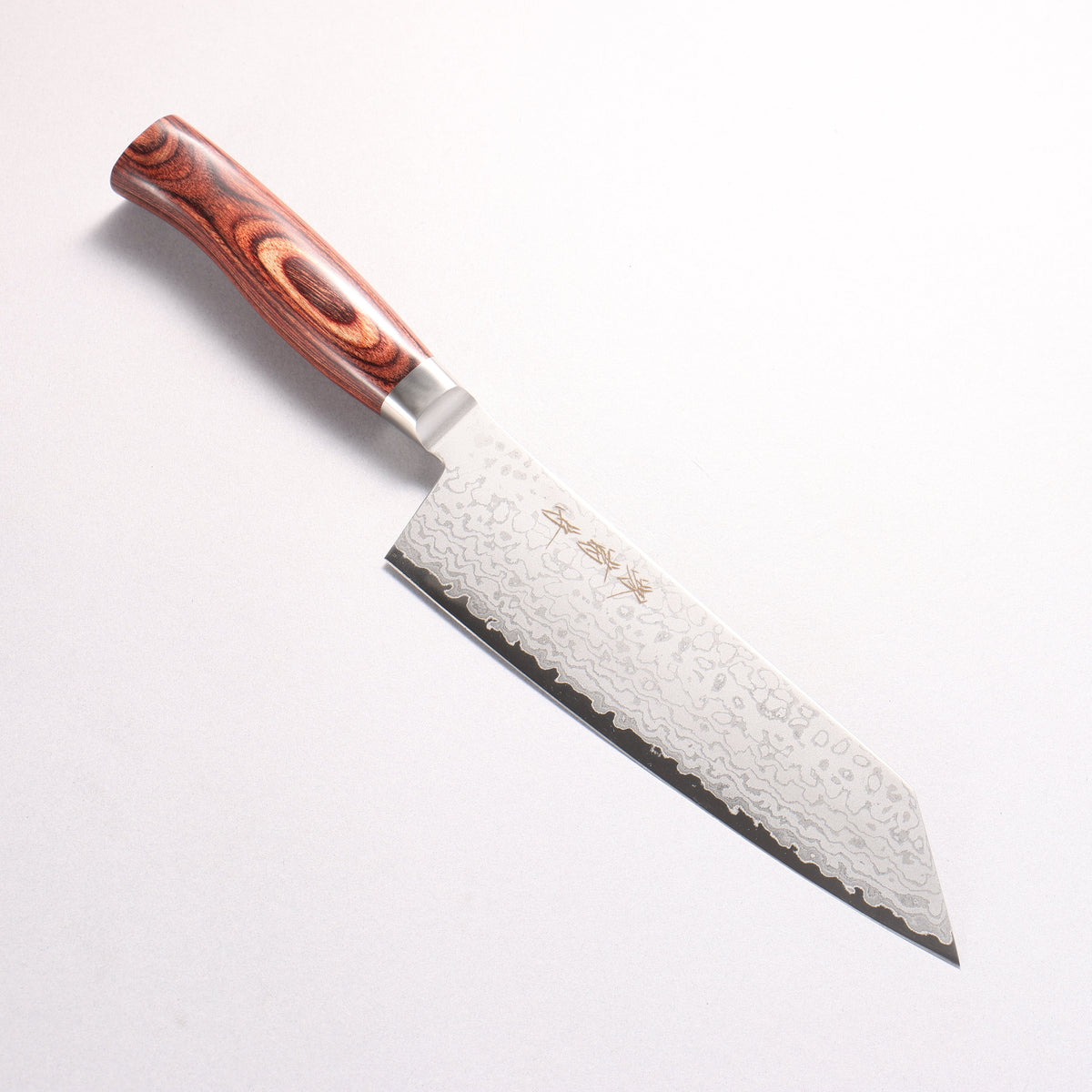 Sakai Kikumori VG10 17 Layer Damascus Bunka 180mm Red Pakka wood Handle