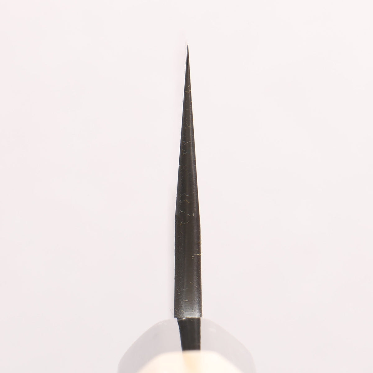 Kikuzuki White Steel No.2 Nashiji Kiritsuke Santoku 150mm Magnolia (Ferrule: Water Buffalo Horn) Handle
