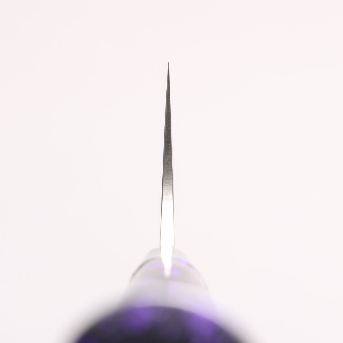 Takeshi Saji SPG STRIX Damascus Bunka 180mm Black and Purple Urethane Coating Handle with Sheath