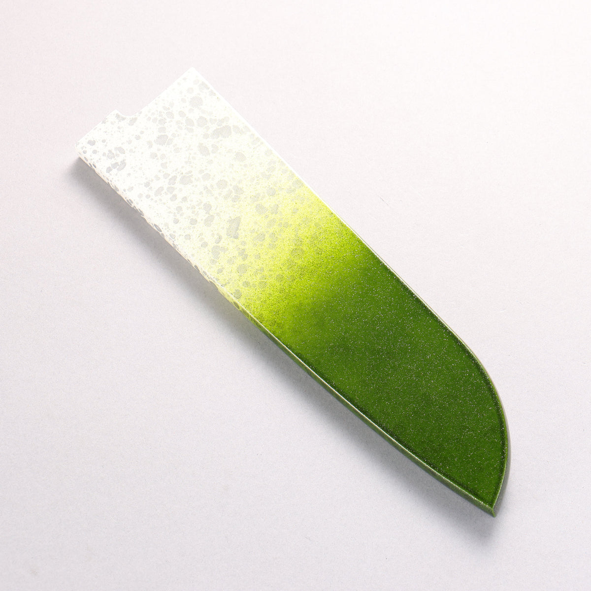 Takeshi Saji SPG STRIX Damascus Santoku 180mm White and Green Urethane Coating Handle with Sheath