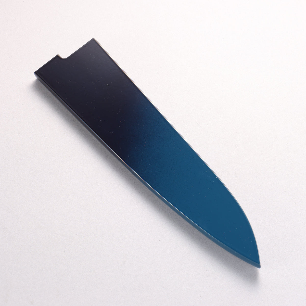 Takeshi Saji VG10w Colored Damascus Black Finished Gyuto 210mm Matte Black and Blue Urethane Coating Handle with Sheath