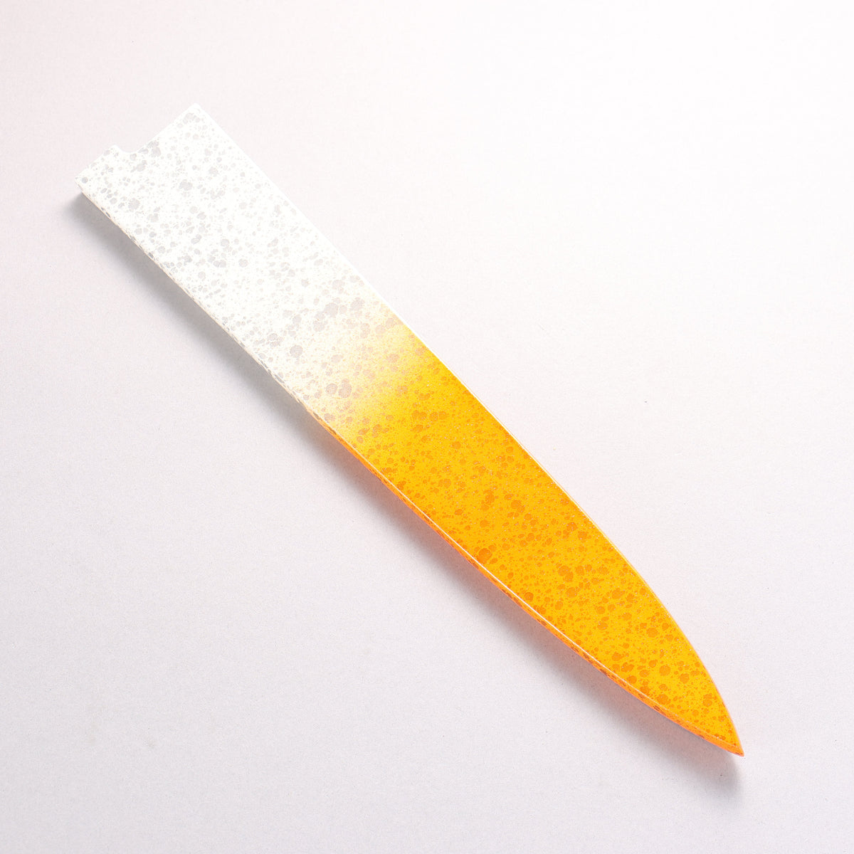 Takeshi Saji SPG STRIX Damascus Sujihiki 270mm White and Orange Urethane Coating Handle with Sheath