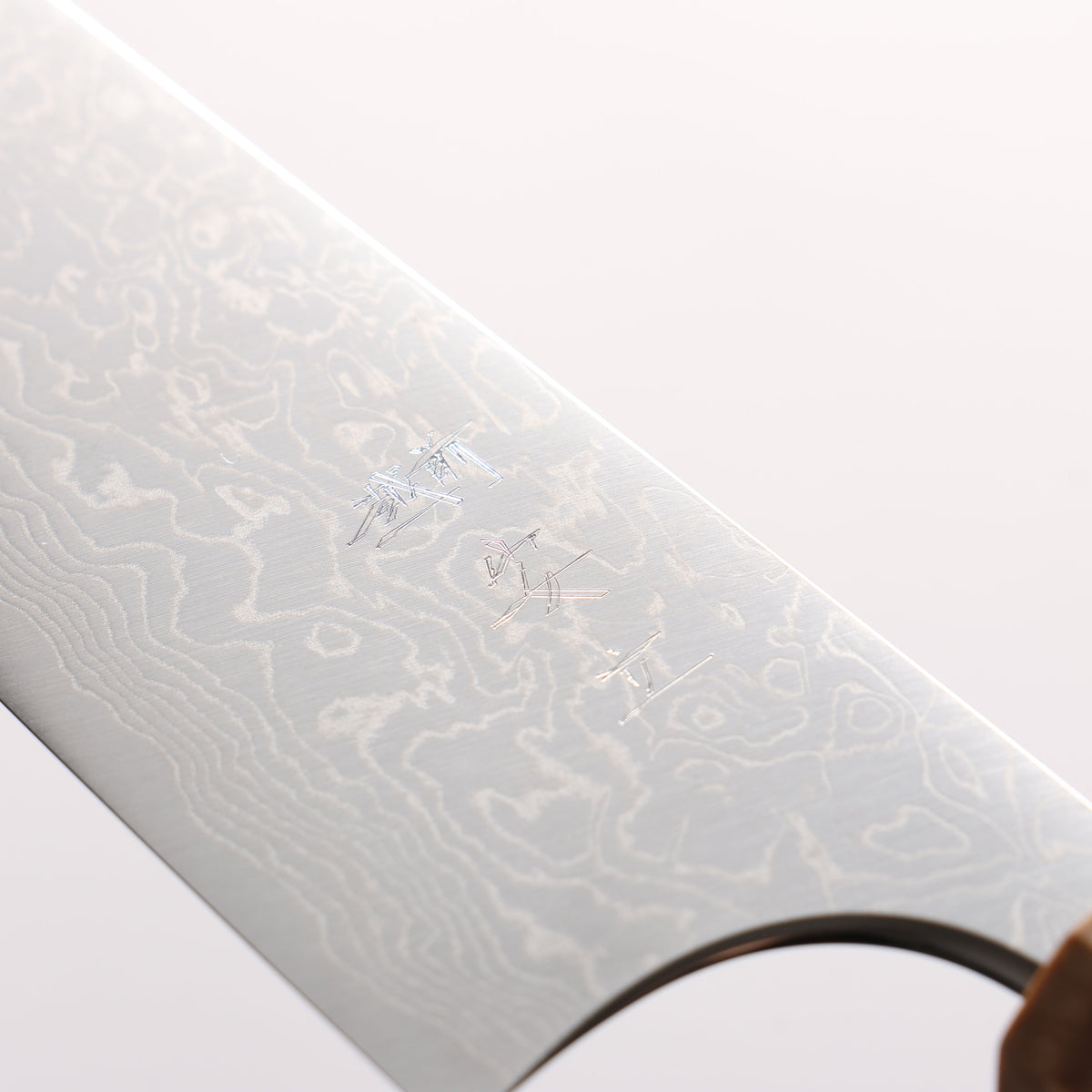 Anryu VG10 Migaki Finished Damascus Petty-Utility 150mm Olive Tree and Blue/Green Resin Handle