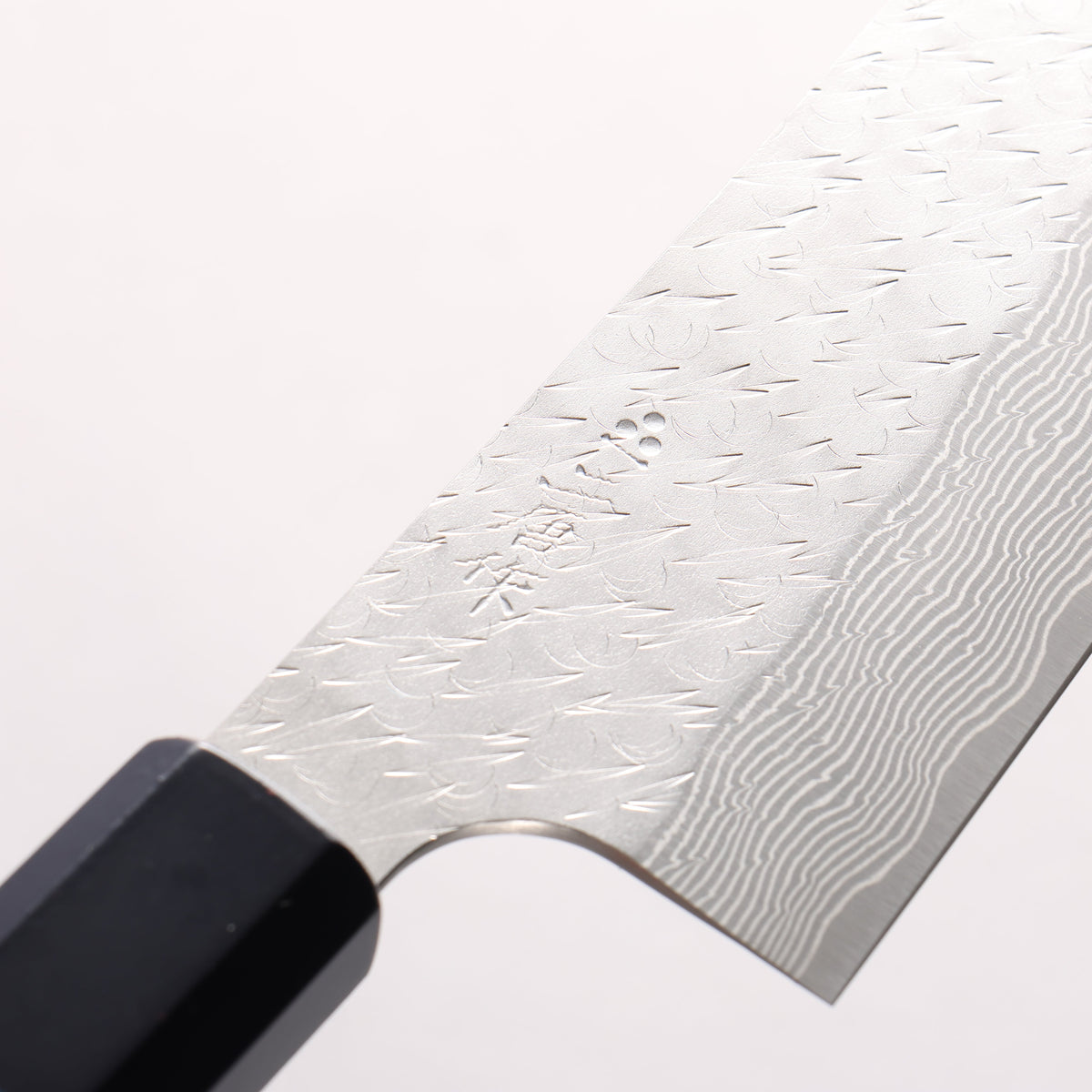 Nigara SPG STRIX Hammered Damascus Bunka 180mm Indigo dyed Handle