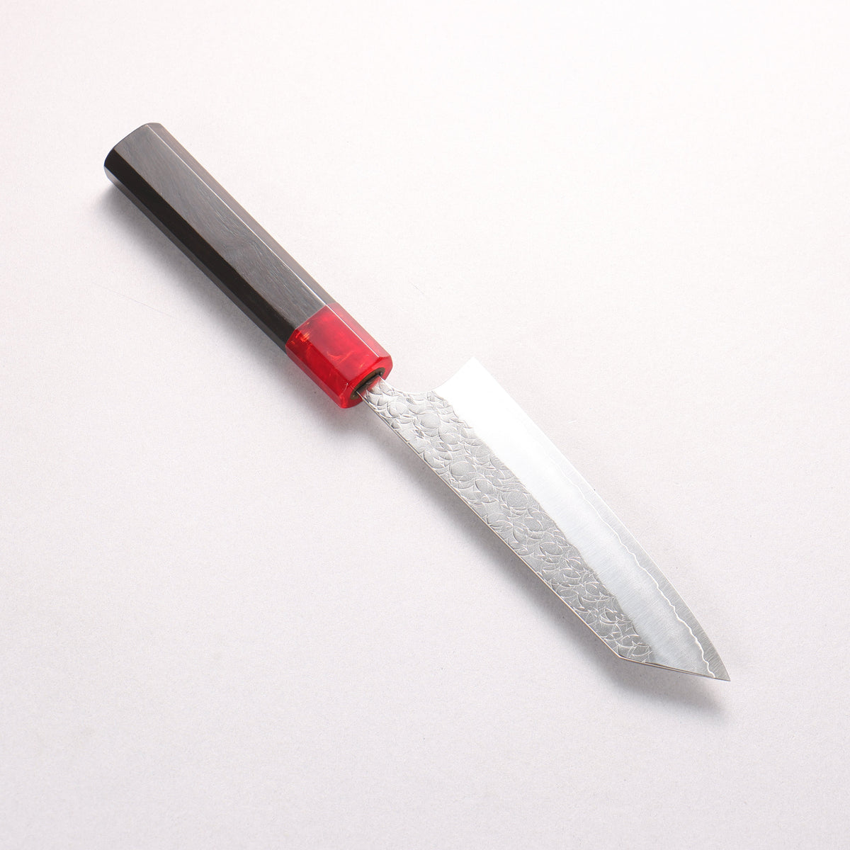 Yoshimi Kato Minamo SG2 Hammered Small Bunka 130mm Ebony (ferrule: Red Resin) Handle - Seisuke Knife
