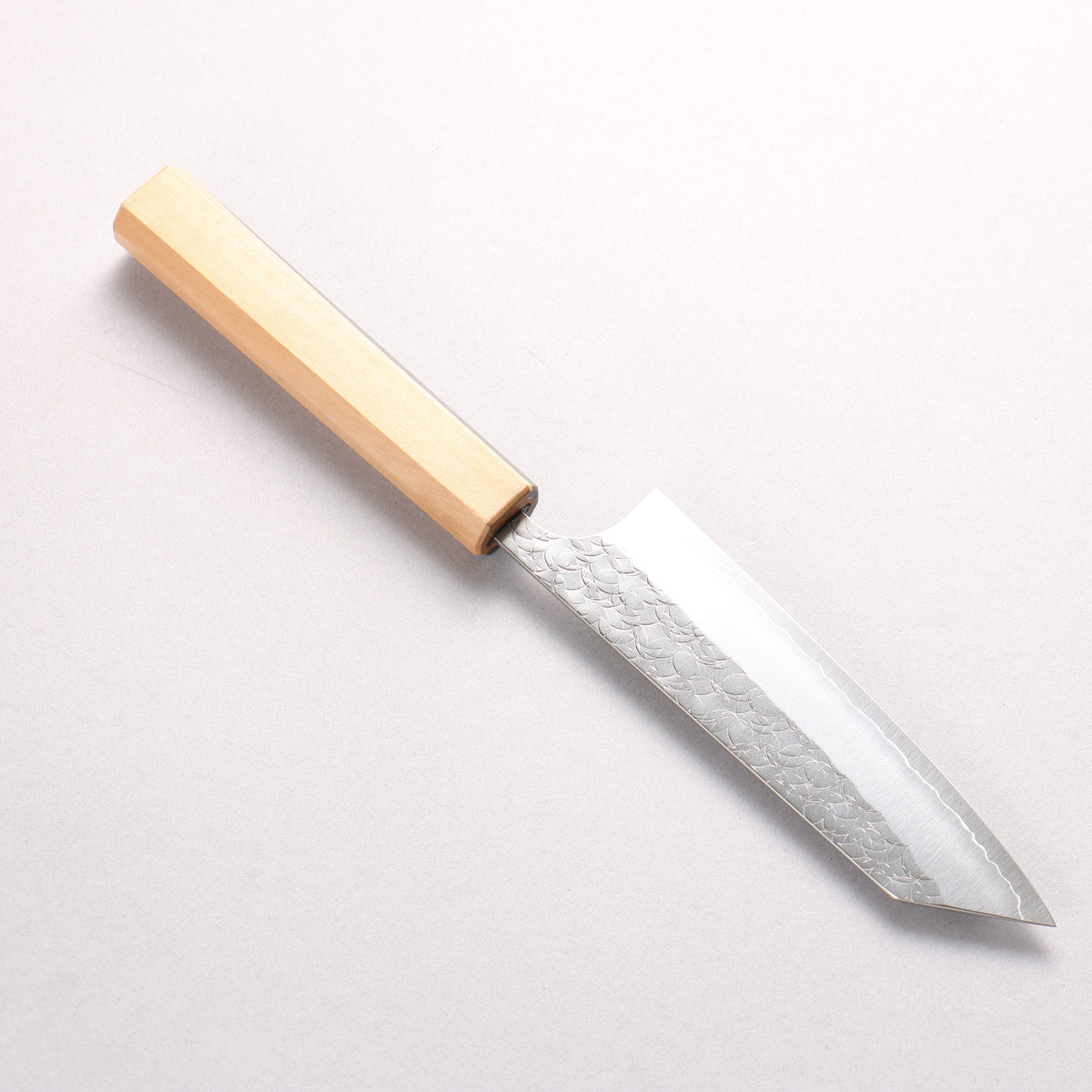Yoshimi Kato Minamo SG2 Hammered Small Bunka 130mm Olive Tree and Blue Resin Handle - Seisuke Knife