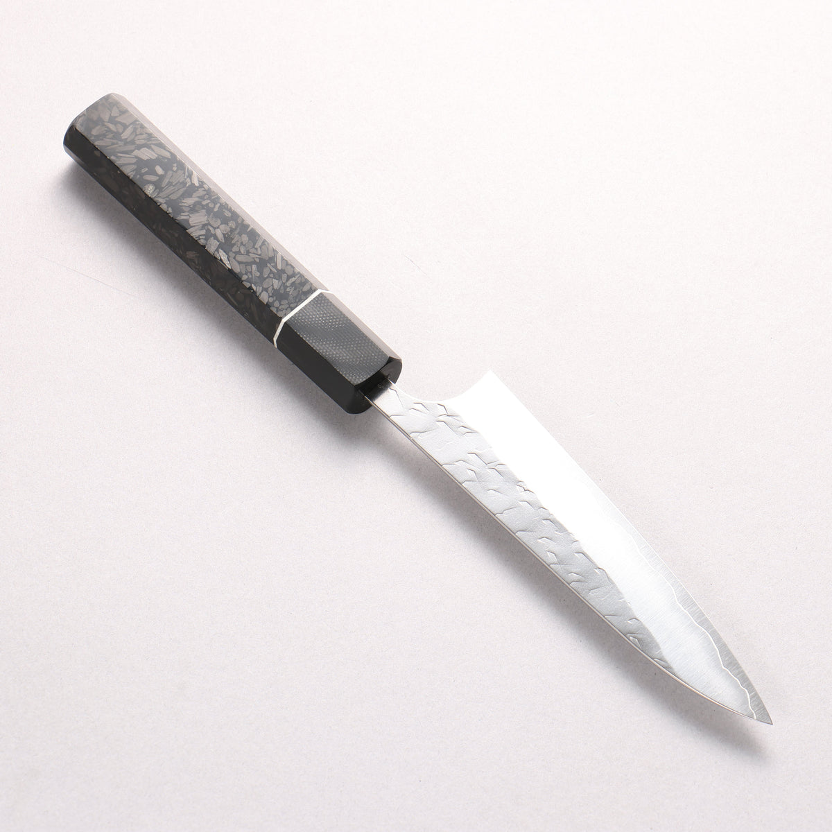 Yoshimi Kato Hyo SG2 Hammered Petty-Utility 120mm Carbon Fiber (ferrule: G10) Handle - Seisuke Knife