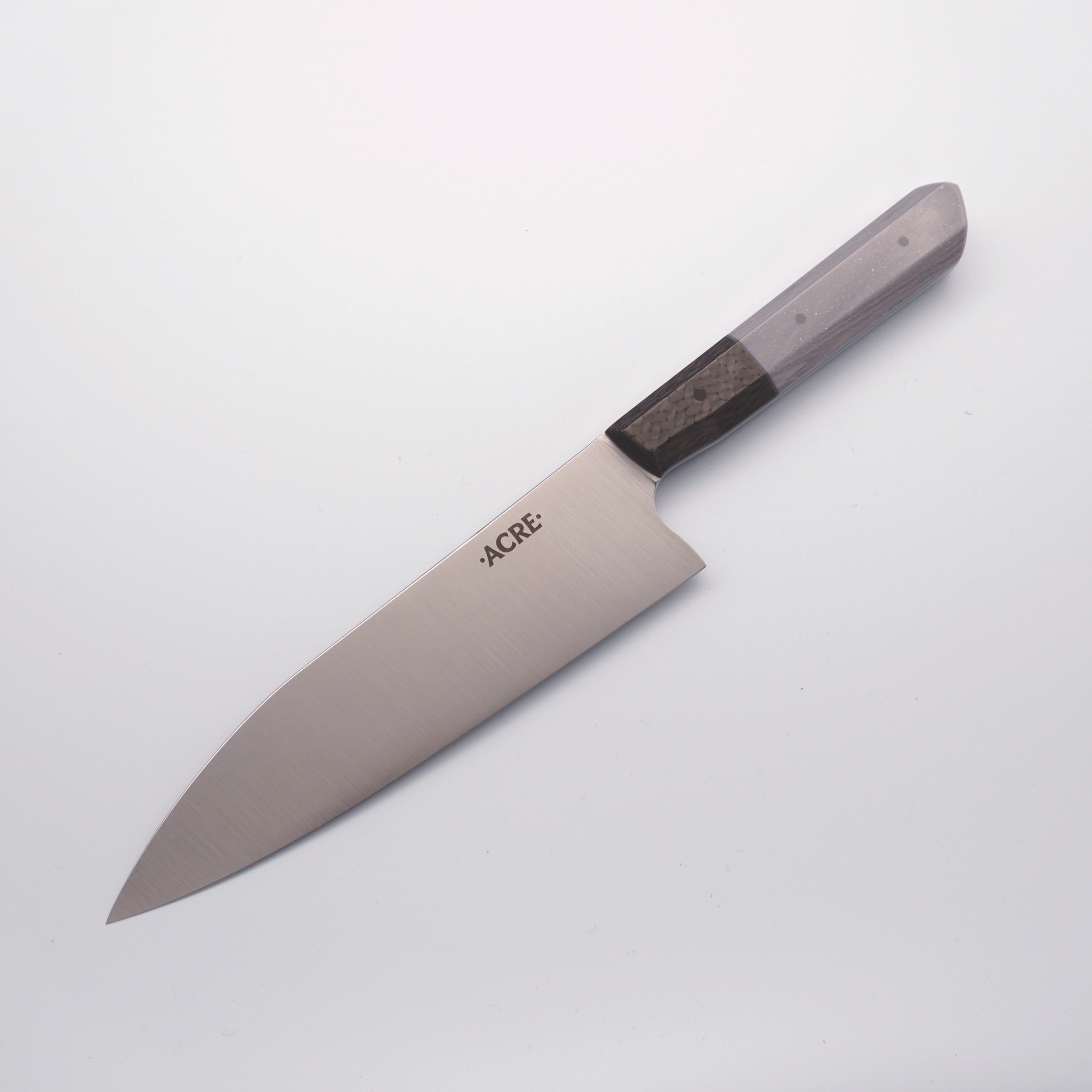 Acre Macrum MK2 Chef's Knife 7.25" Carbon Fiber & Corian Handle (Greyson) - Seisuke Knife