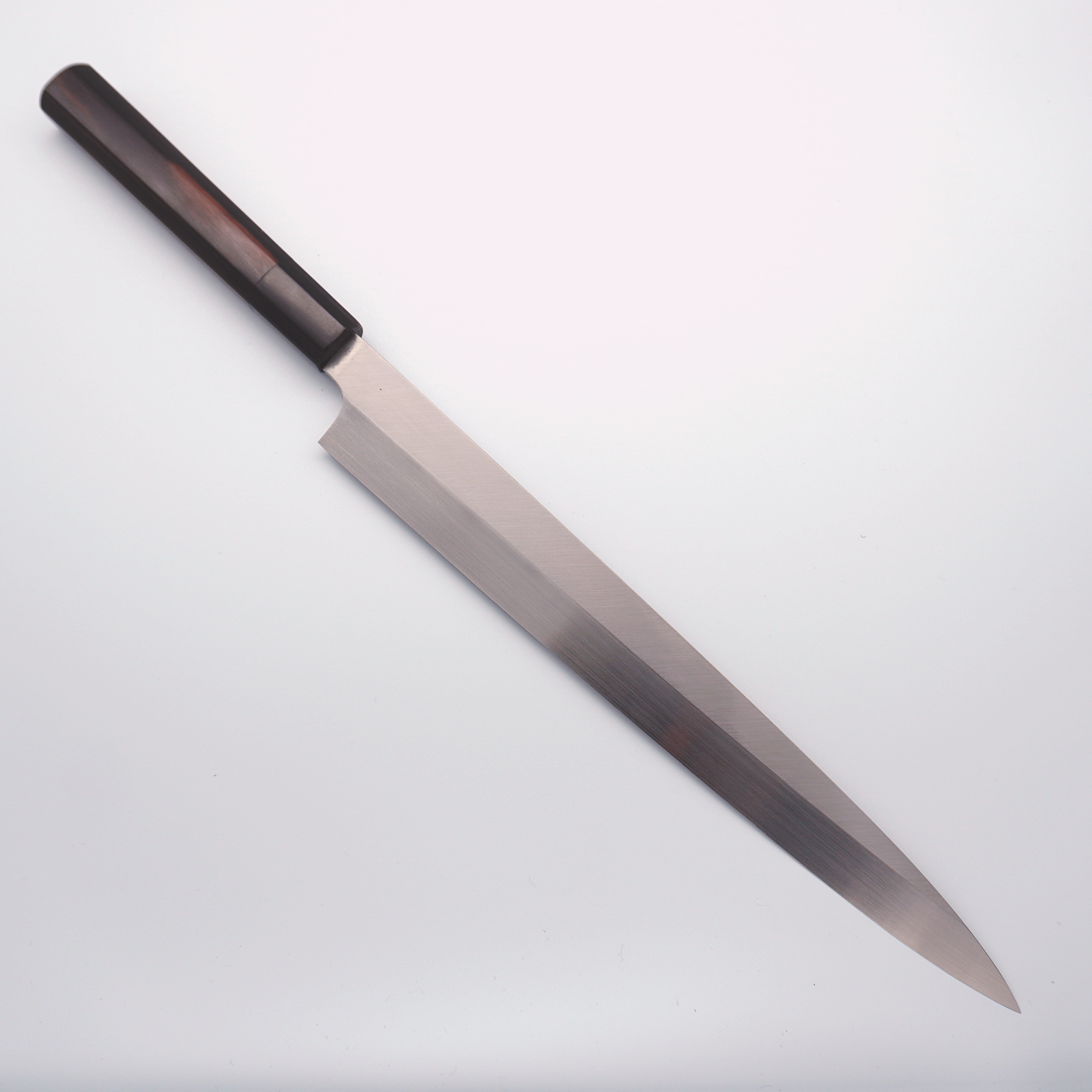Akitada Minamoto DX Blue Steel No.2 Honyaki Yanagiba 300mm Ebony Handle - Seisuke Knife