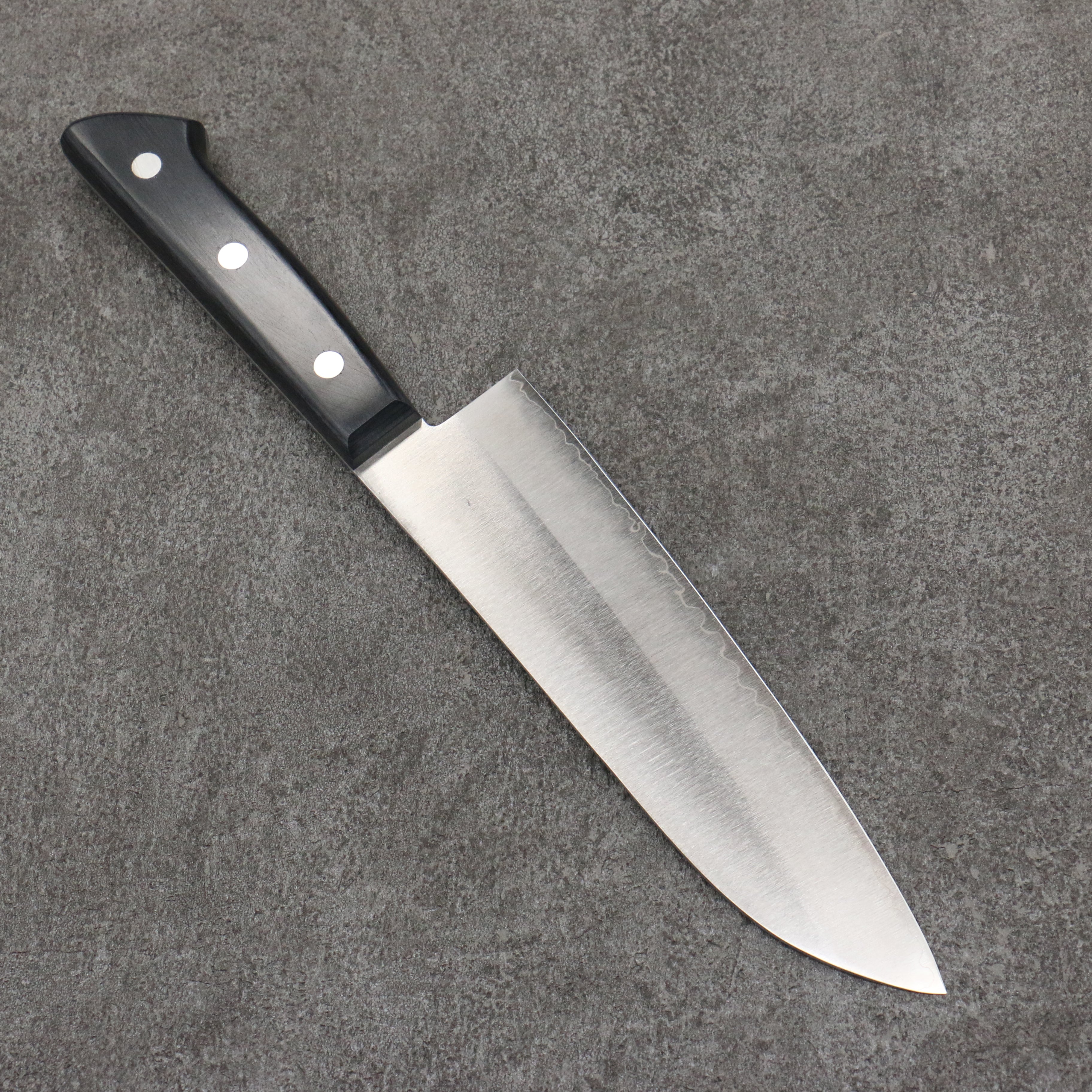 Seisuke VG1 Migaki Polish Finish Santoku 165mm Black Pakka wood Handle - Seisuke Knife
