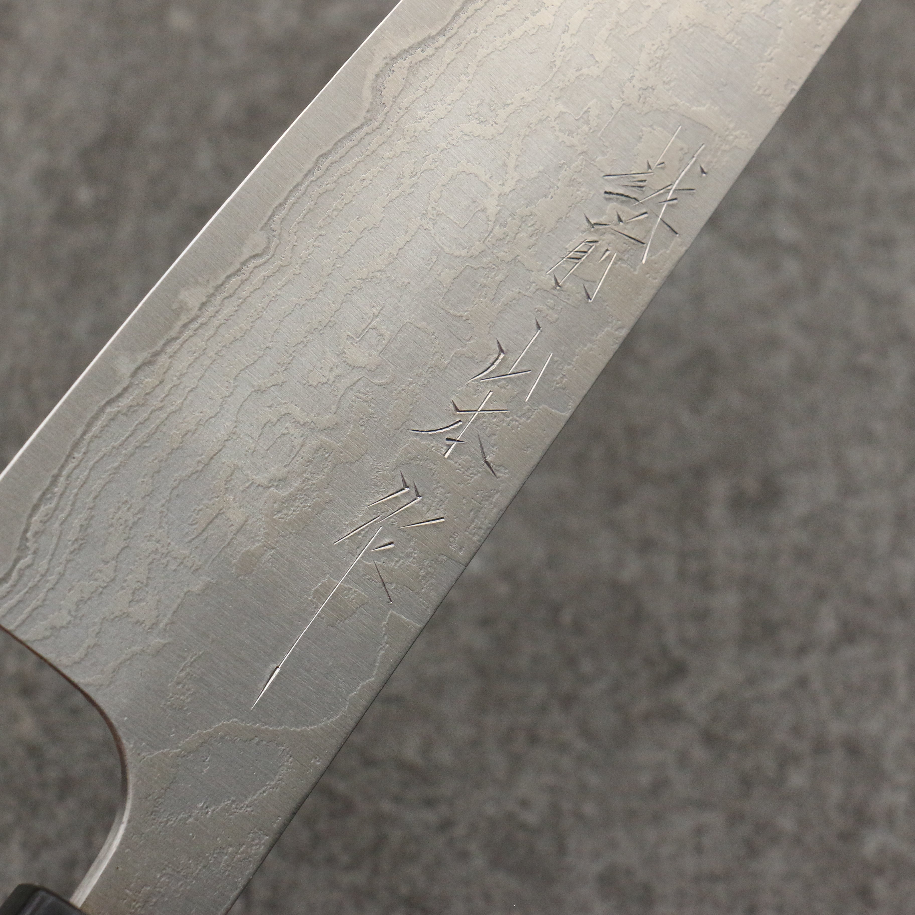 Nao Yamamoto SG2 Damascus Migaki Finished Gyuto 180mm Rosewood (Ferrule: Black Pakka Wood) Handle - Seisuke Knife