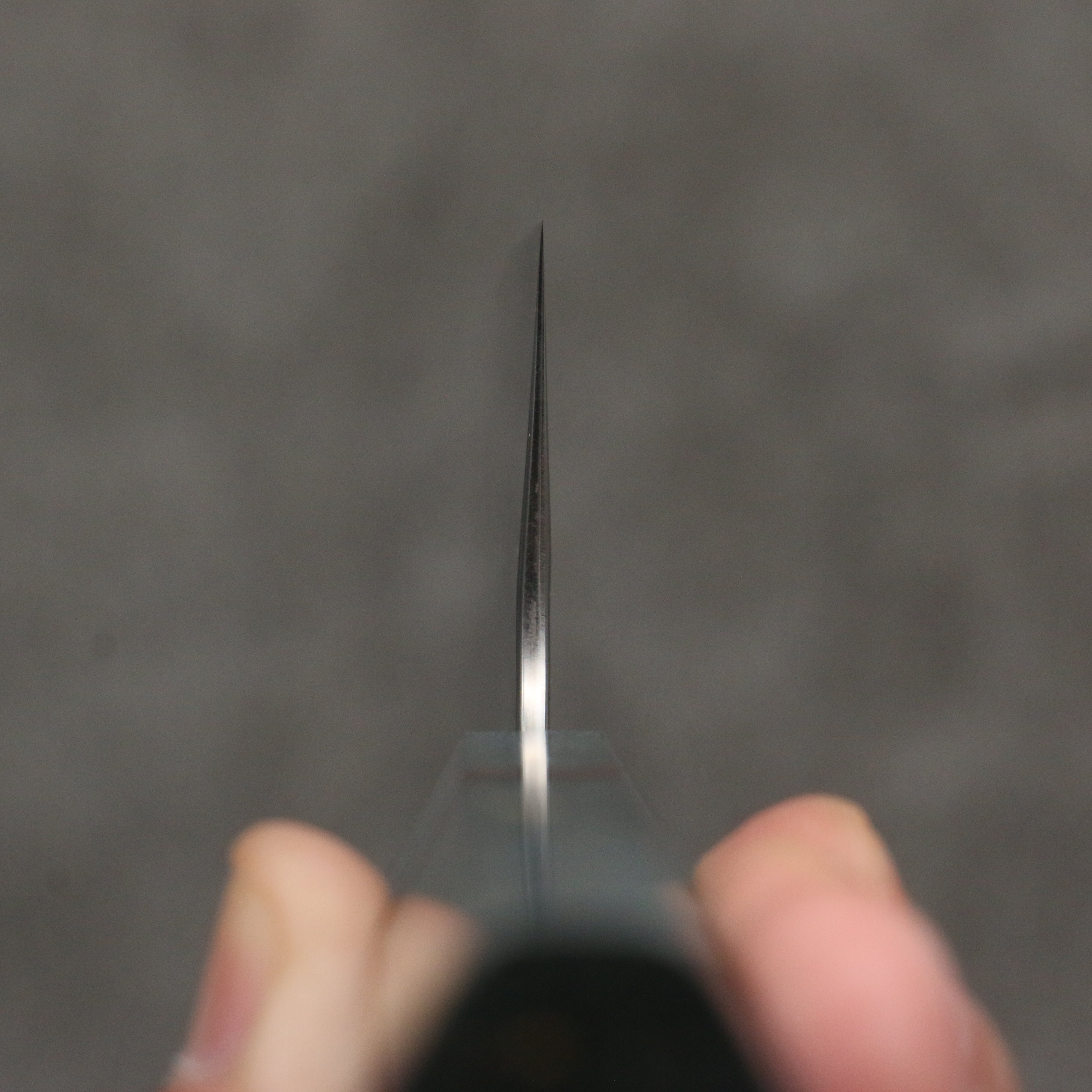 Yoshimi Kato Minamo SG2 Hammered Santoku 170mm Blue Stabilized Wood (With Black Ring) Handle - Seisuke Knife