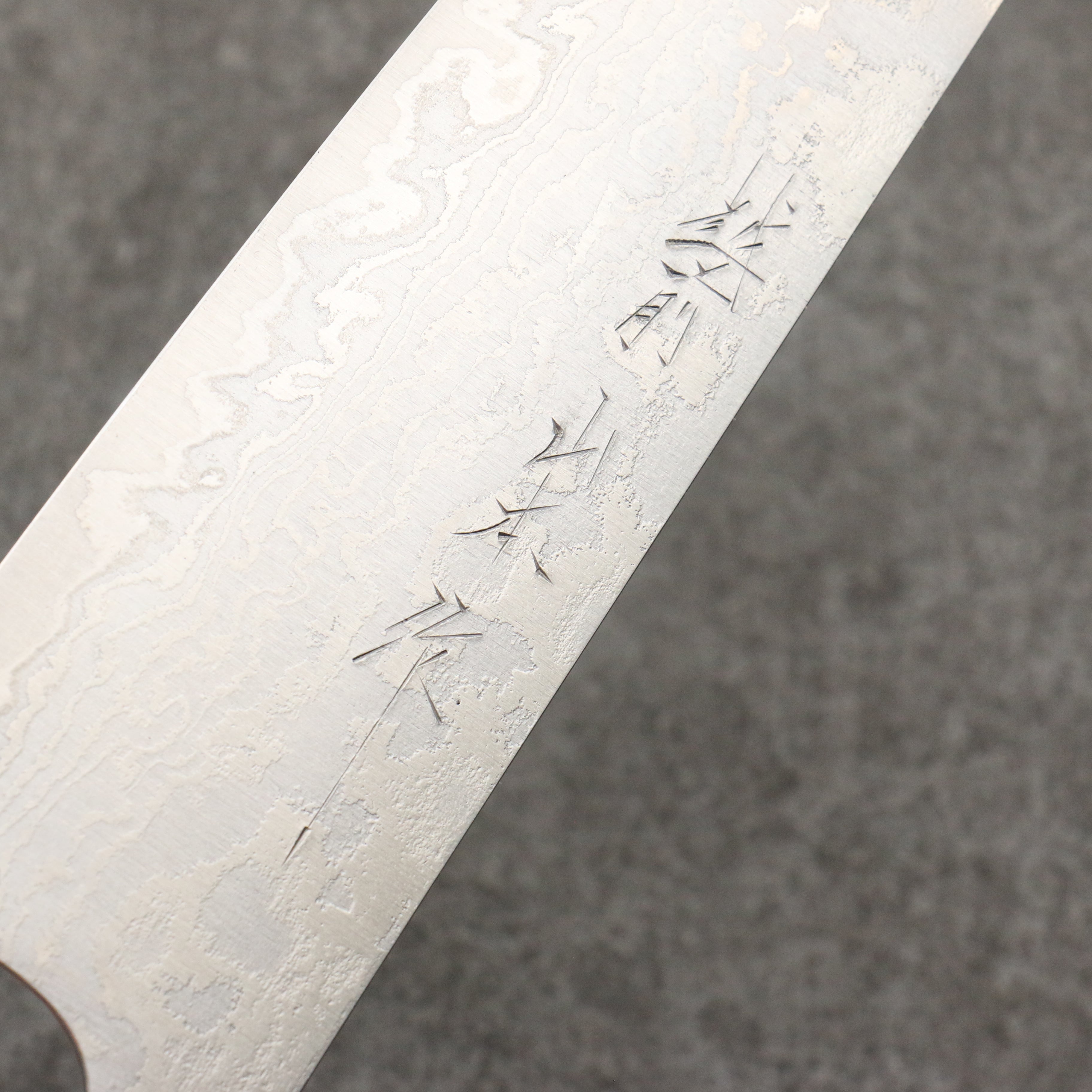 Nao Yamamoto SG2 Damascus Migaki Finished Gyuto 210mm Rosewood (Ferrule: Black Pakka Wood) Handle - Seisuke Knife