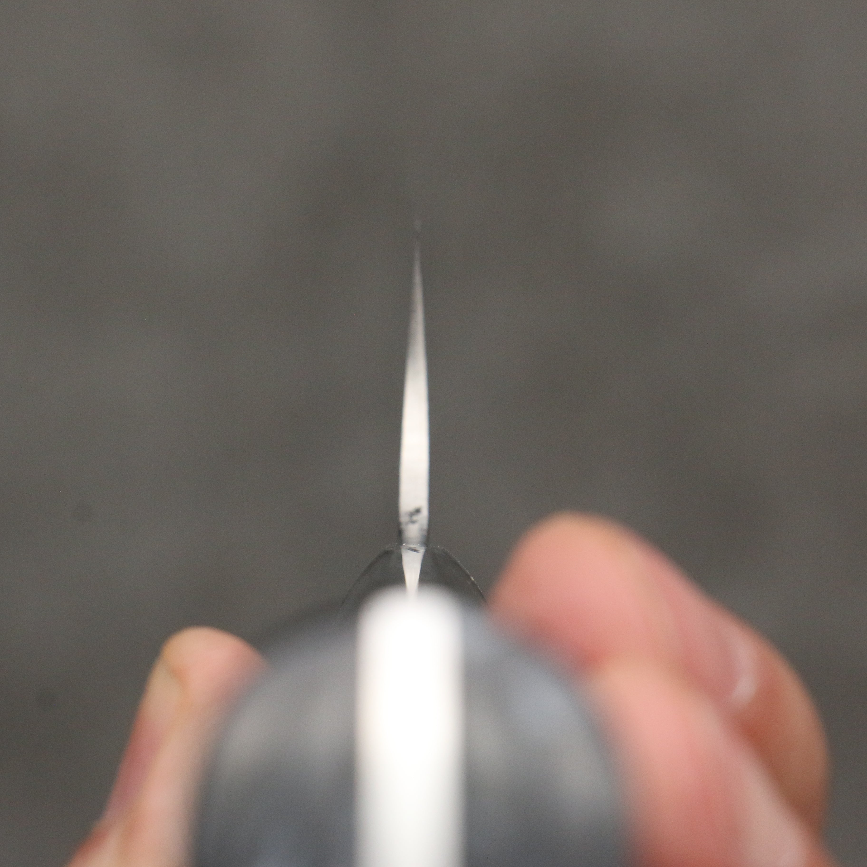 Takeshi Saji SG2 Damascus Diamond Finish Sakimaru Sujihiki 240mm White and Black Marble Acrylic Handle - Seisuke Knife