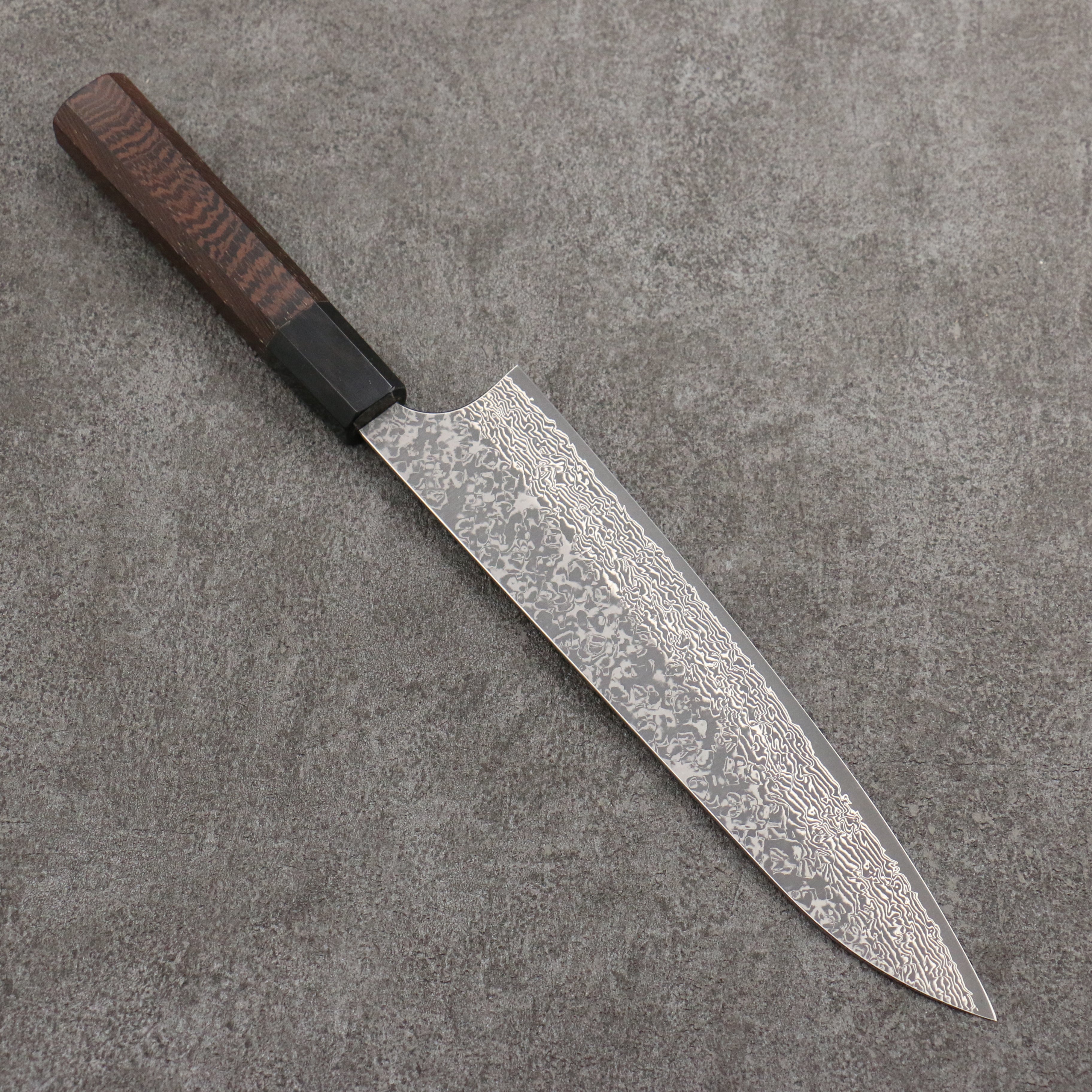 Yoshimi Kato VG10 Damascus Gyuto 210mm Wenge Handle - Seisuke Knife
