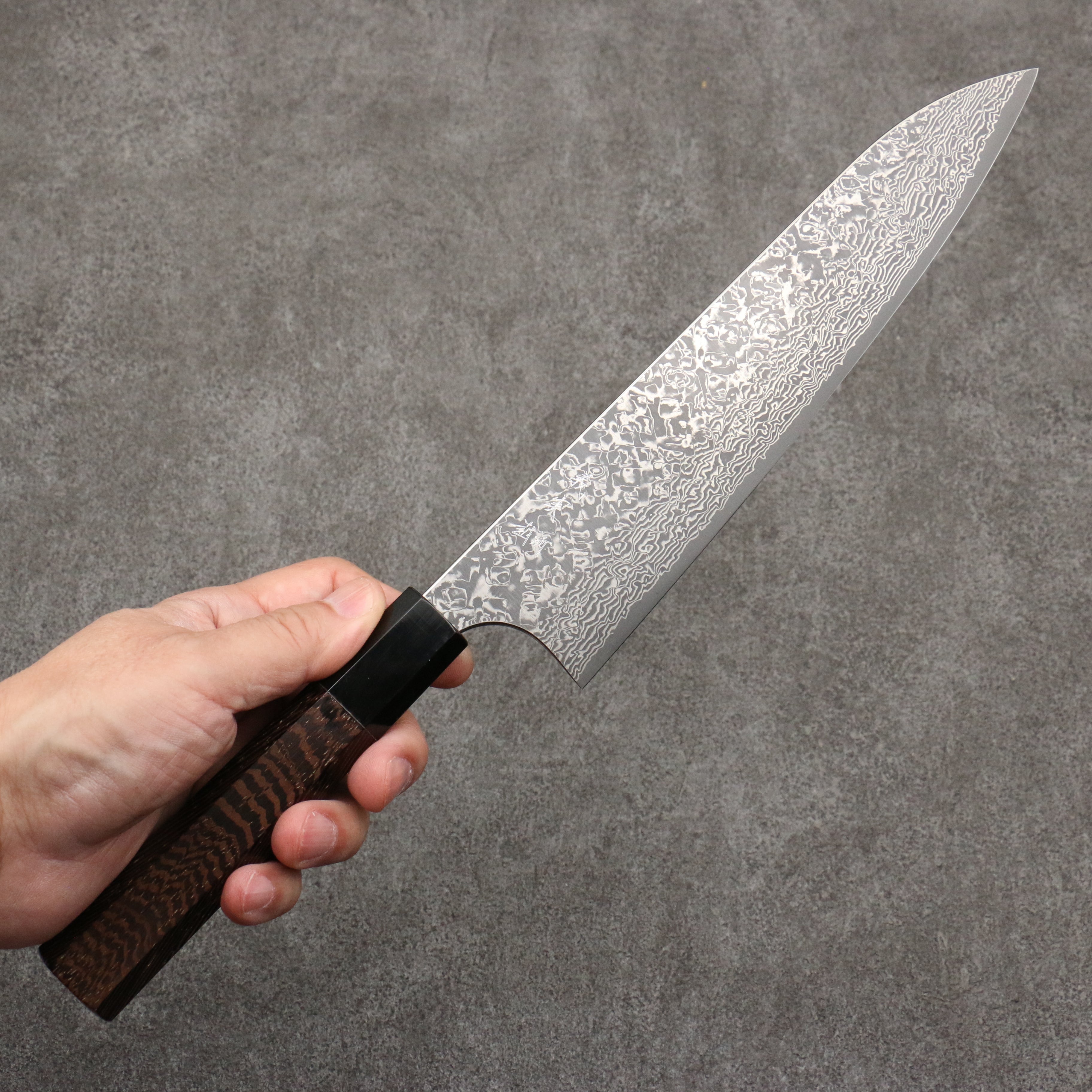 Yoshimi Kato VG10 Damascus Gyuto 210mm Wenge Handle - Seisuke Knife