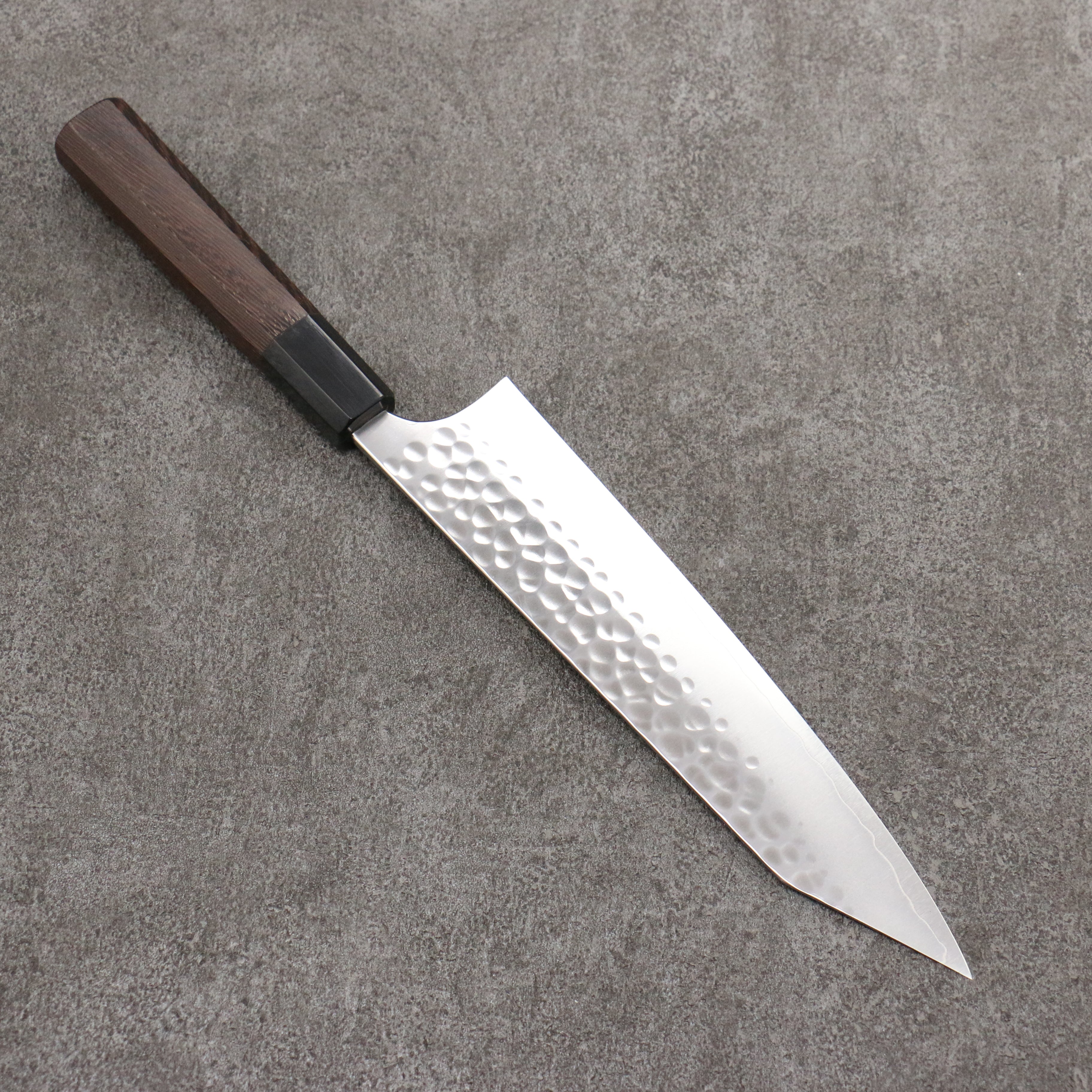 Yoshimi Kato Silver Steel No.3 Hammered(Maru) Migaki Finished Kiritsuke Gyuto 210mm Wenge Handle - Seisuke Knife