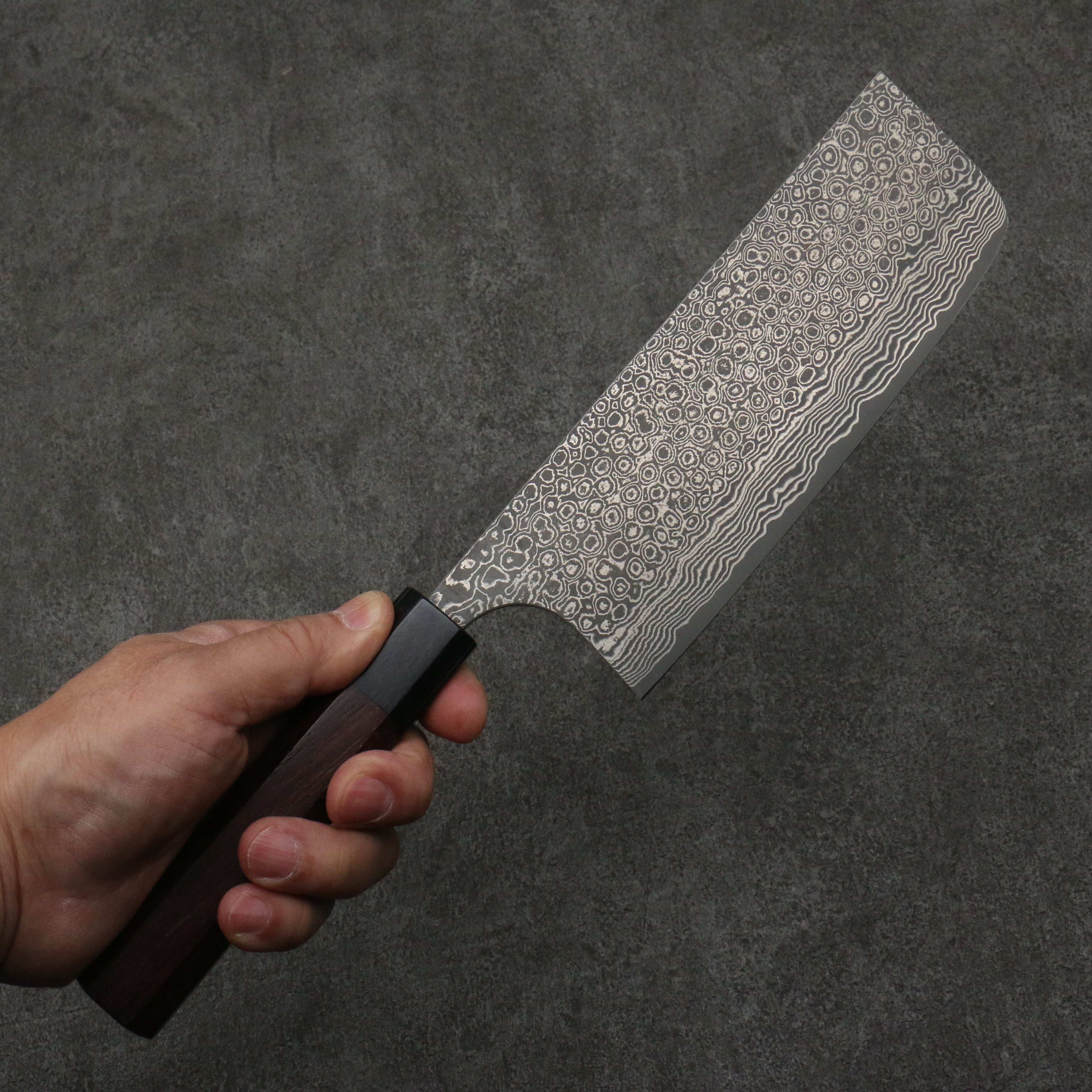 Masakage Kumo VG10 Damascus Nakiri 165mm Rosewood Handle - Seisuke Knife