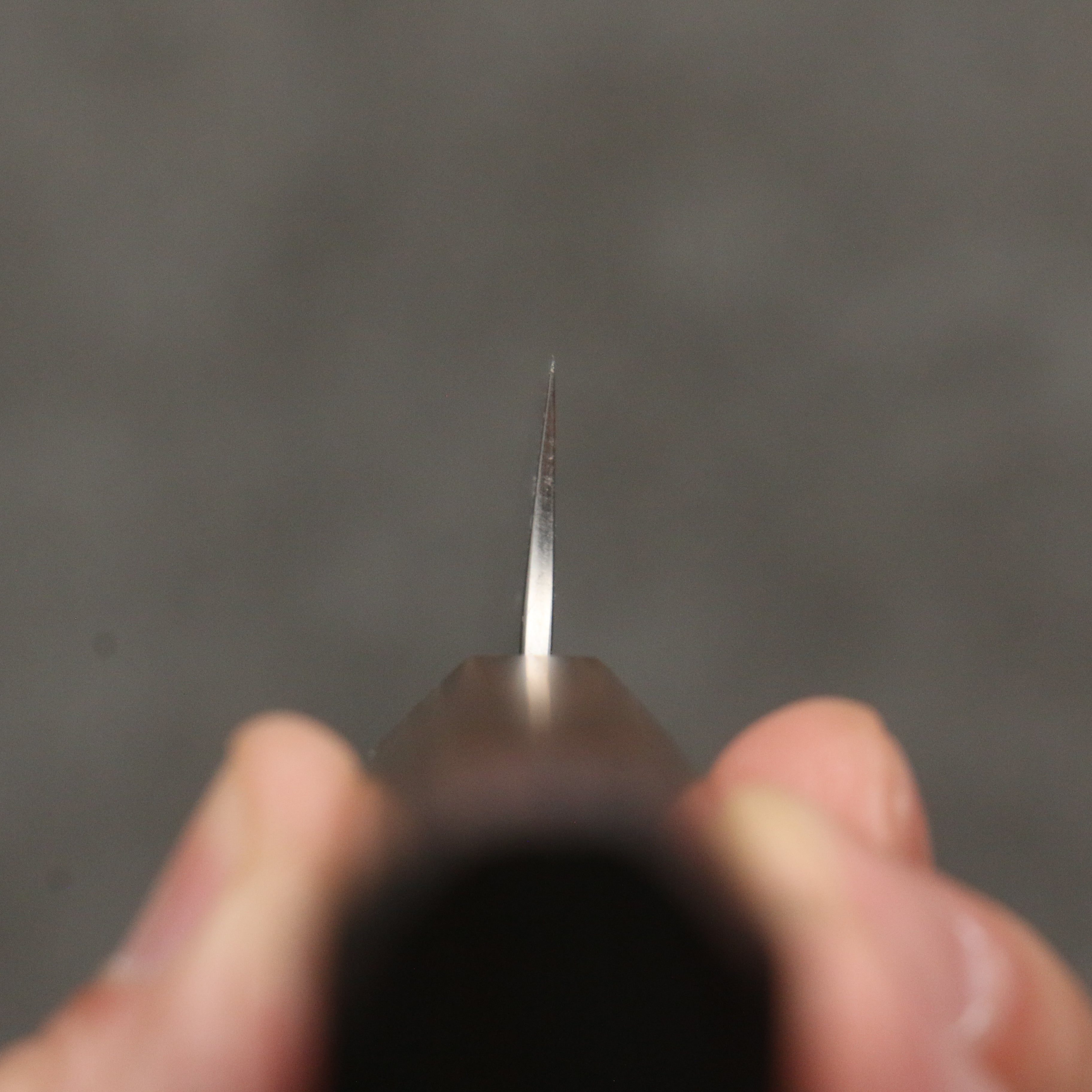 Yoshimi Kato VG10 Black Damascus Petty-Utility 120mm Cedar (Wiped on Lacquer) Handle - Seisuke Knife