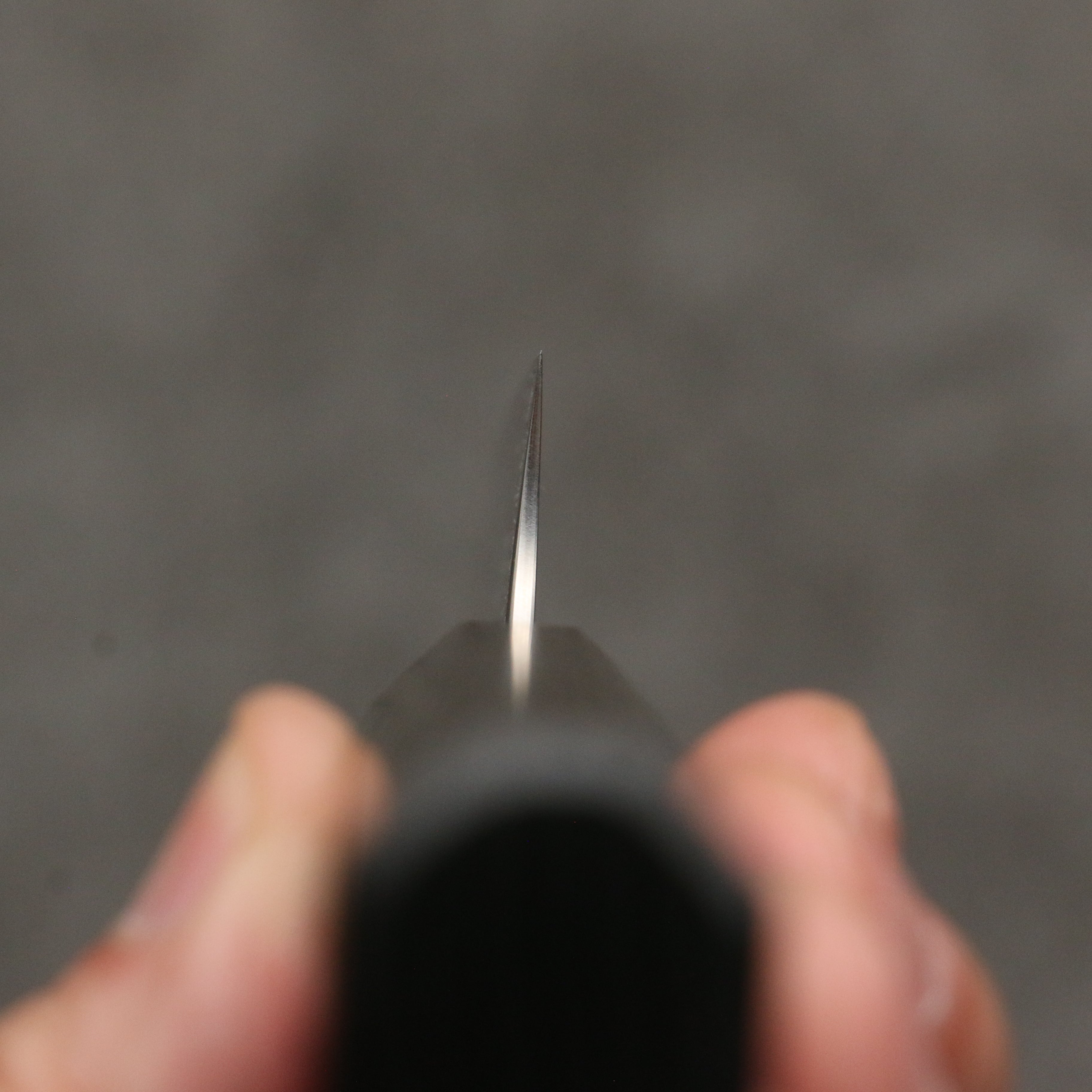 Yoshimi Kato VG10 Black Damascus Petty-Utility 120mm Dark Lacquered Japanese Pagoda Tree Handle - Seisuke Knife