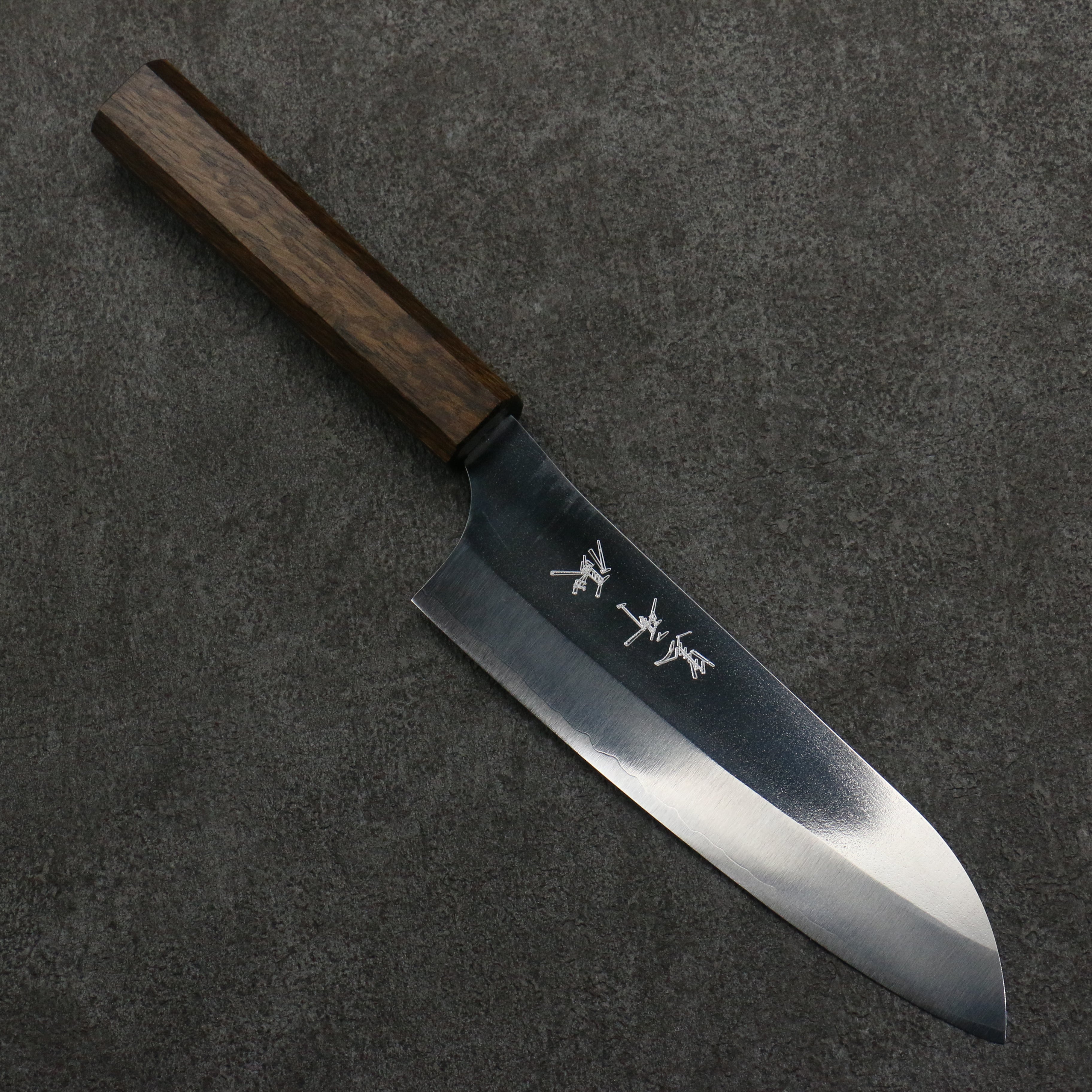 Yu Kurosaki New Gekko Ryu VG-XEOS Santoku 165mm Oak Handle - Seisuke Knife